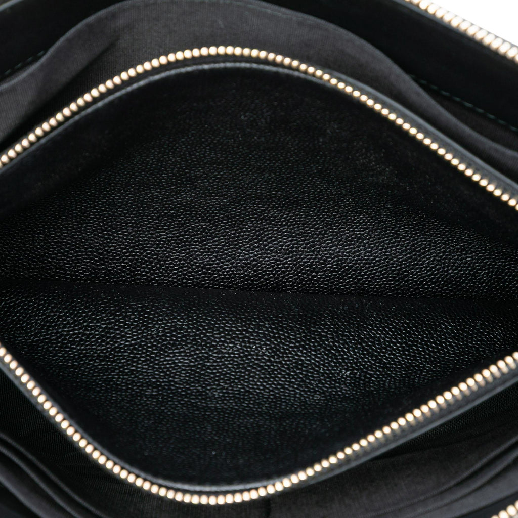 Chanel Quilted Caviar Boy O Case Zip Clutch