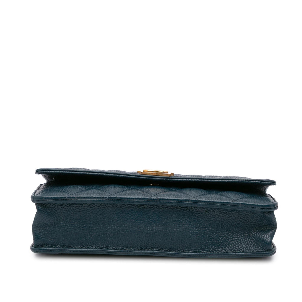 Chanel Quilted Caviar Boy Wallet on Chain