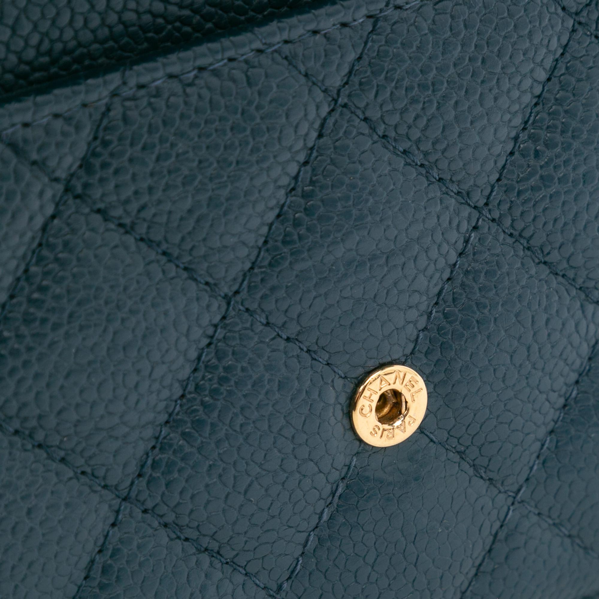 Chanel Quilted Caviar Boy Wallet on Chain