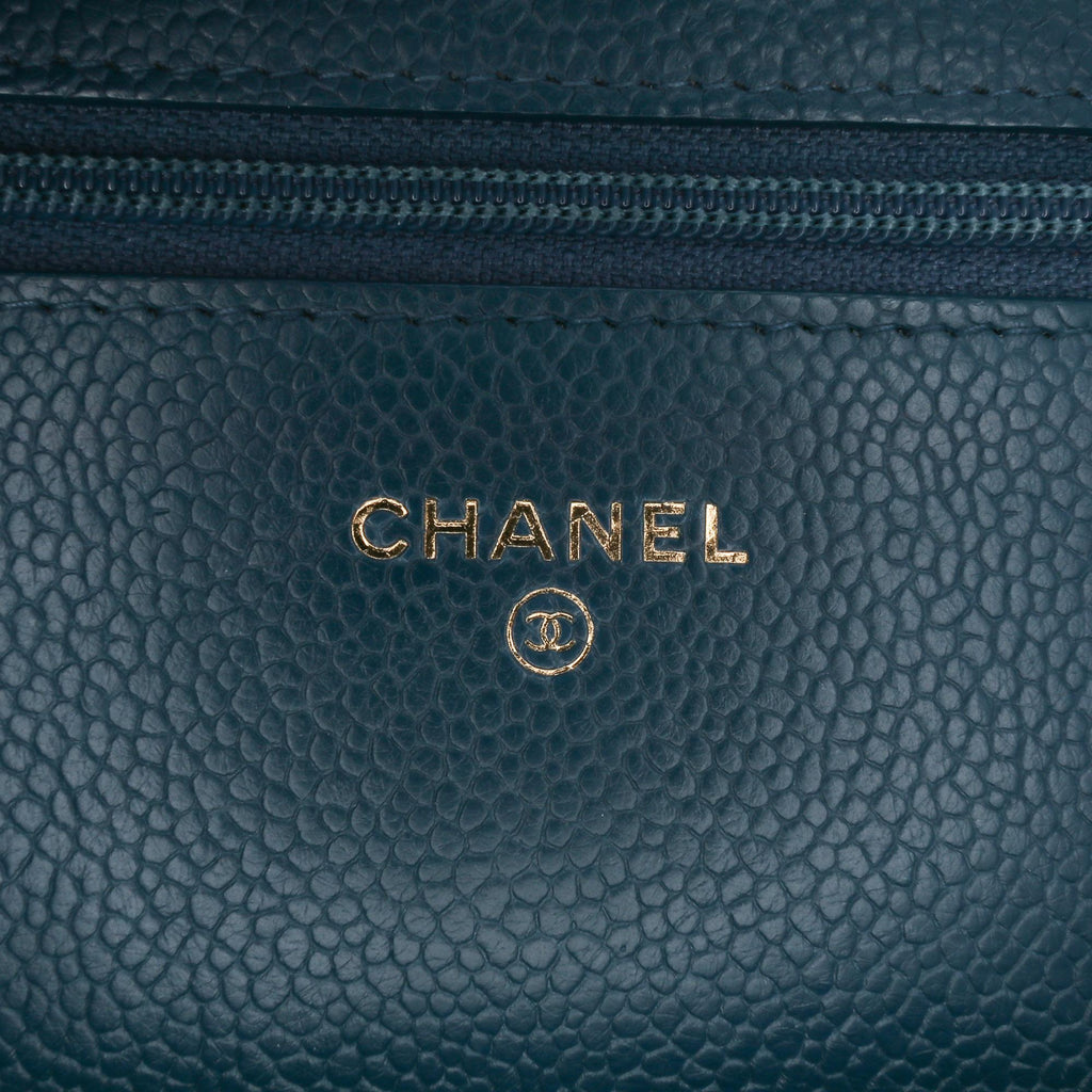 Chanel Quilted Caviar Boy Wallet on Chain
