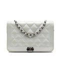Chanel Quilted Caviar Boy Wallet on Chain