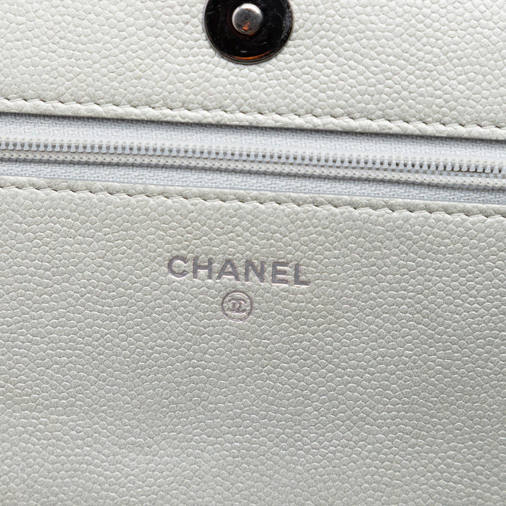 Chanel Quilted Caviar Boy Wallet on Chain