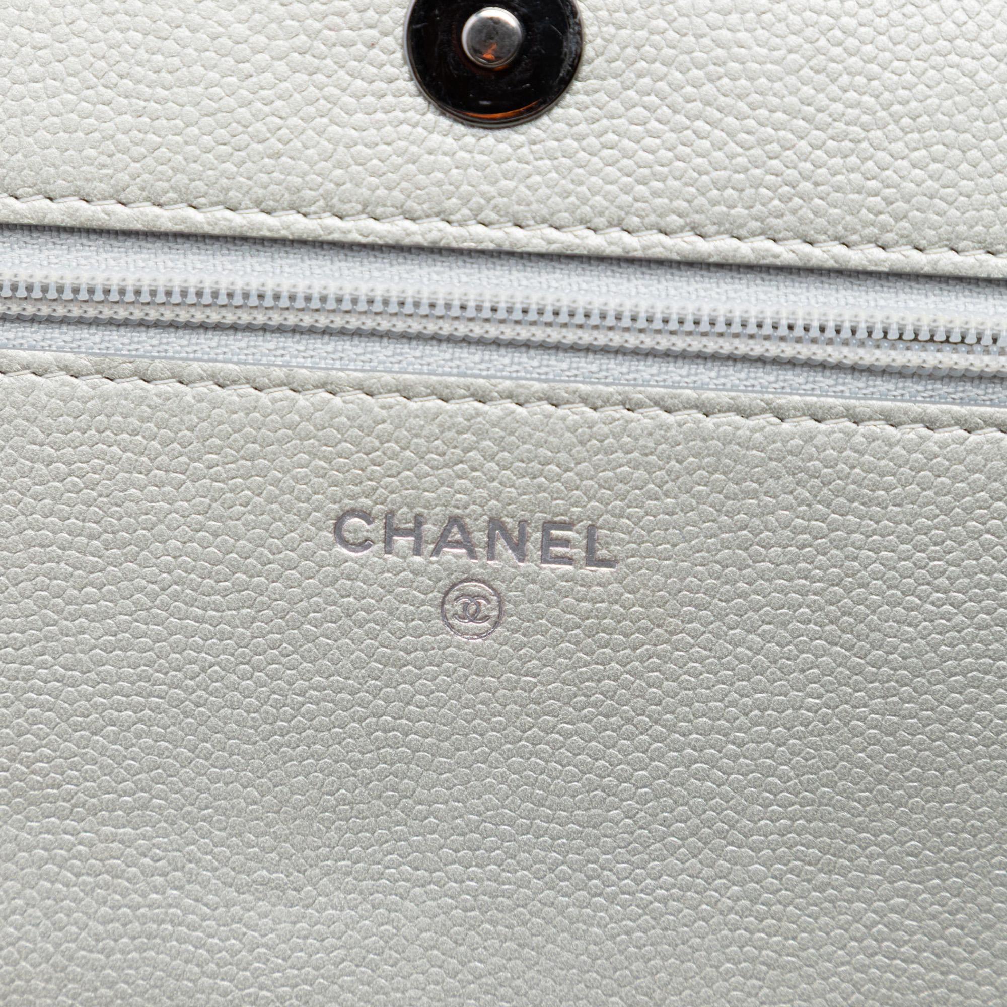 Chanel Quilted Caviar Boy Wallet on Chain