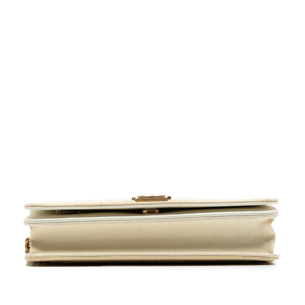 Chanel Quilted Caviar Boy Wallet on Chain