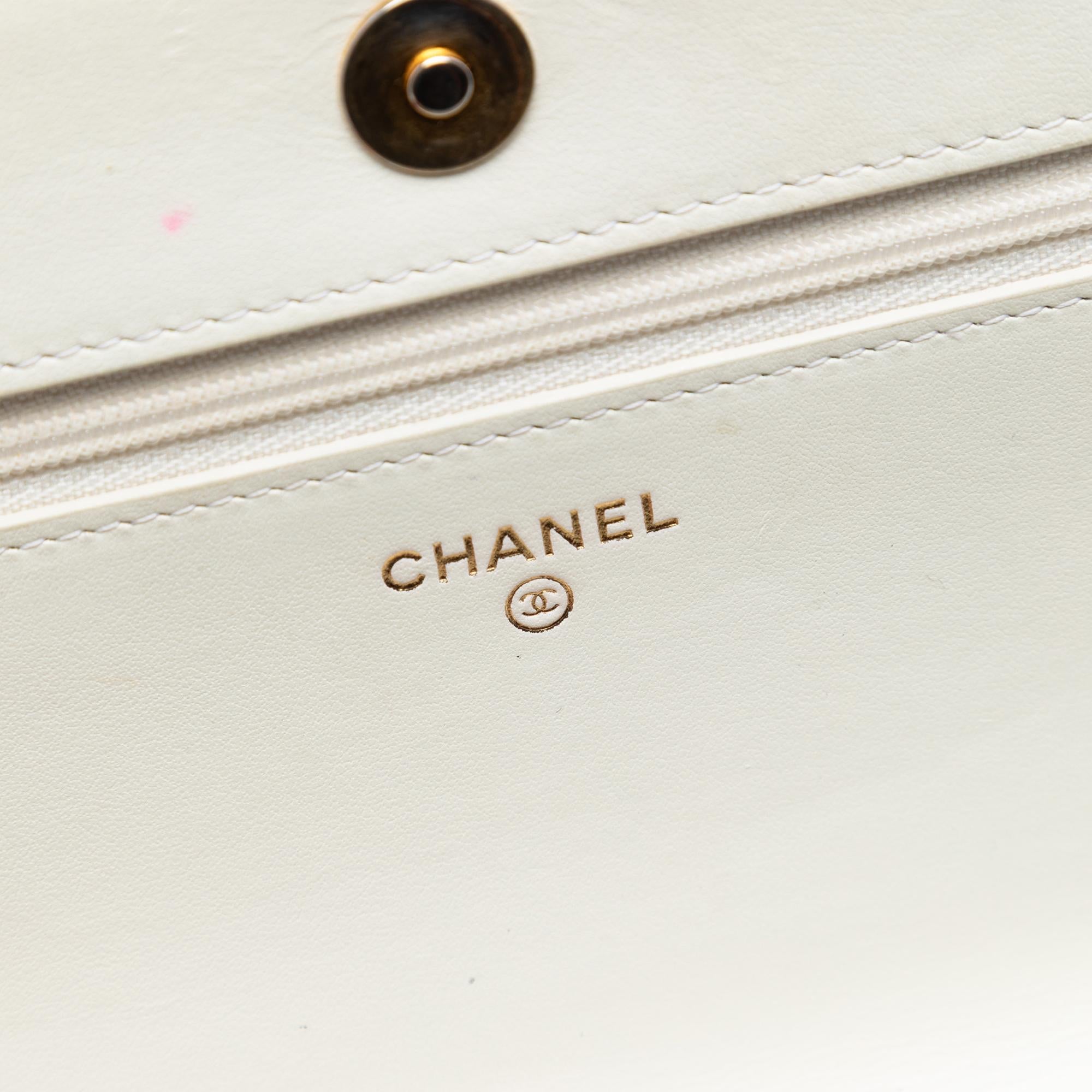 Chanel Quilted Caviar Boy Wallet on Chain