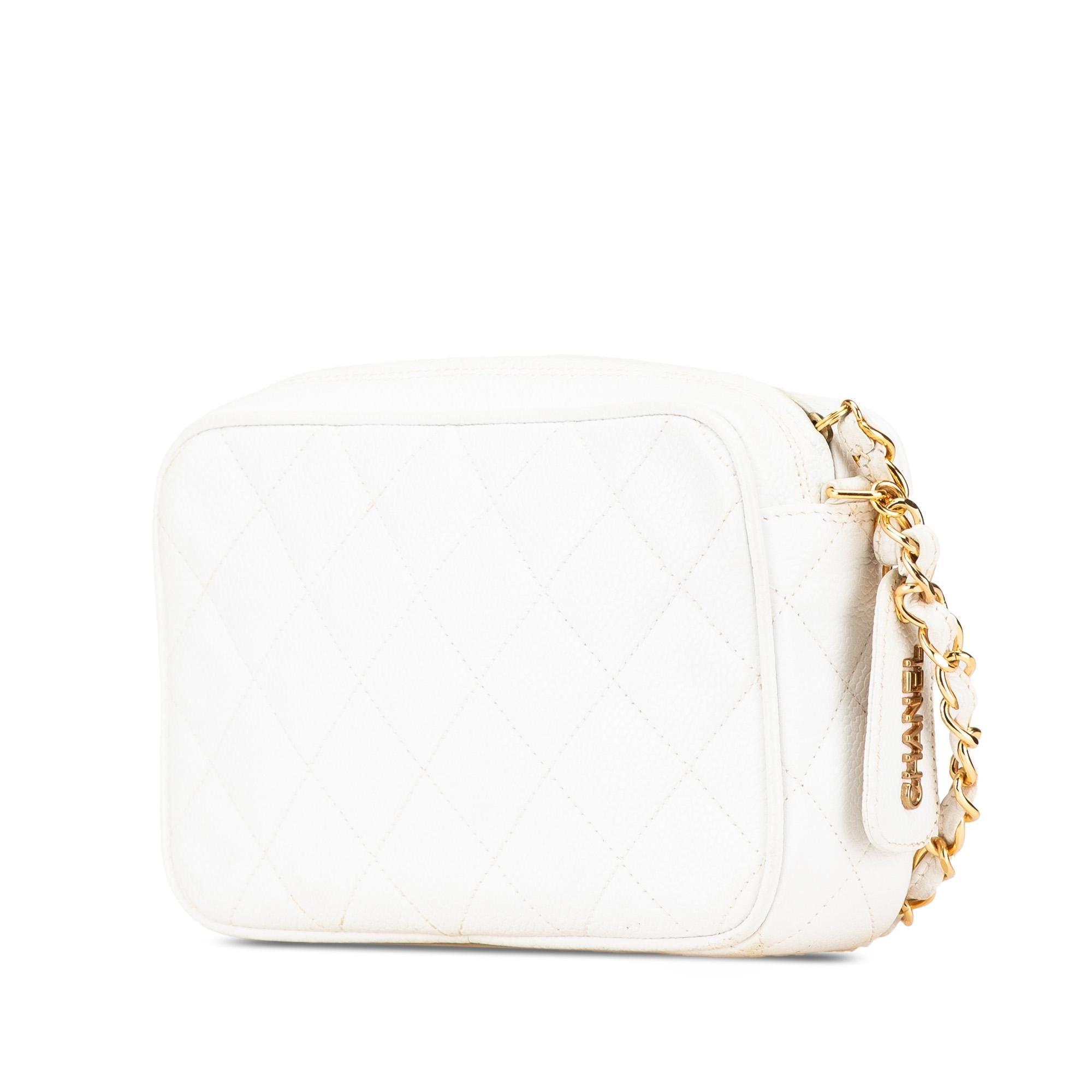 Chanel Quilted Caviar CC Camera Bag