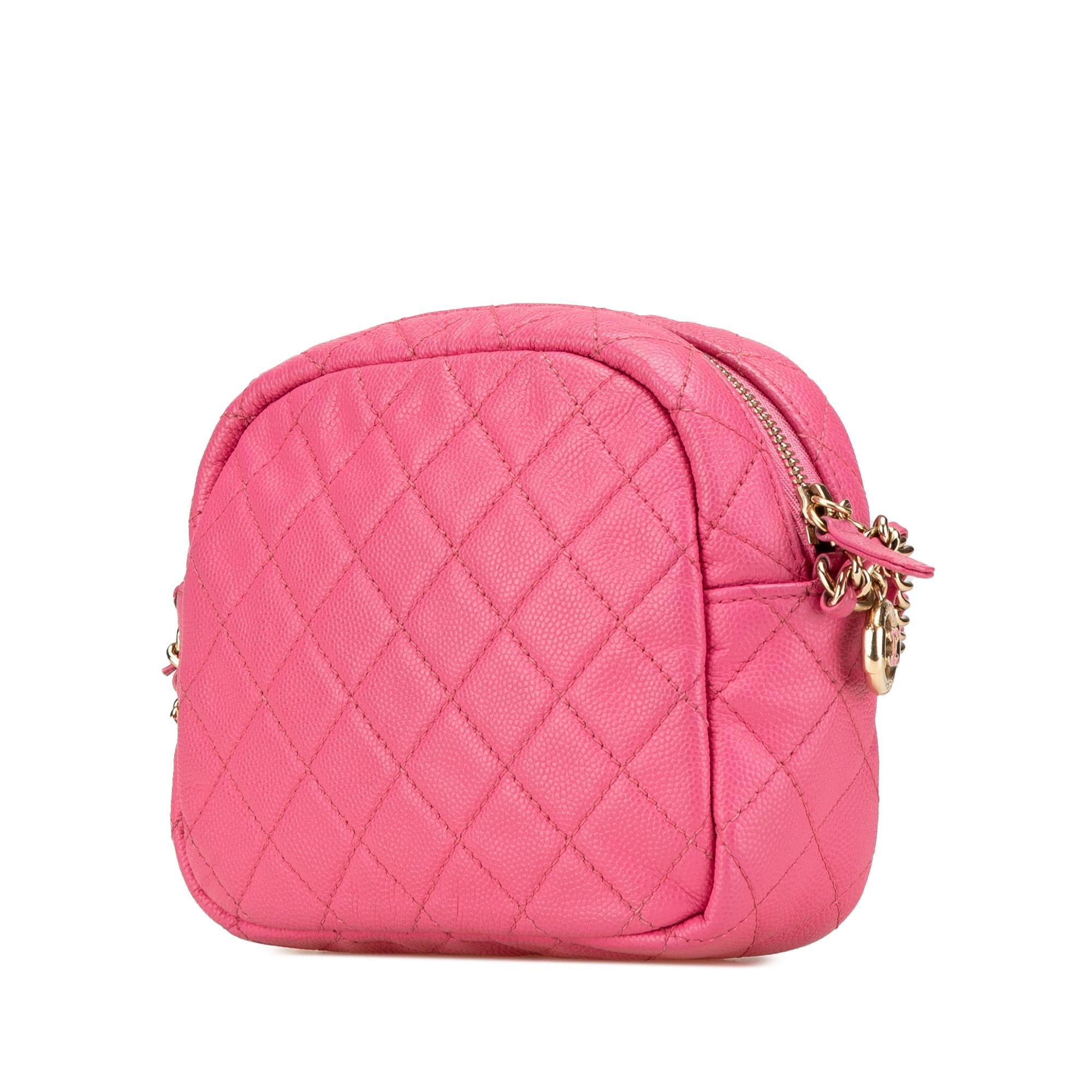 Chanel Quilted Caviar CC Day Camera Bag