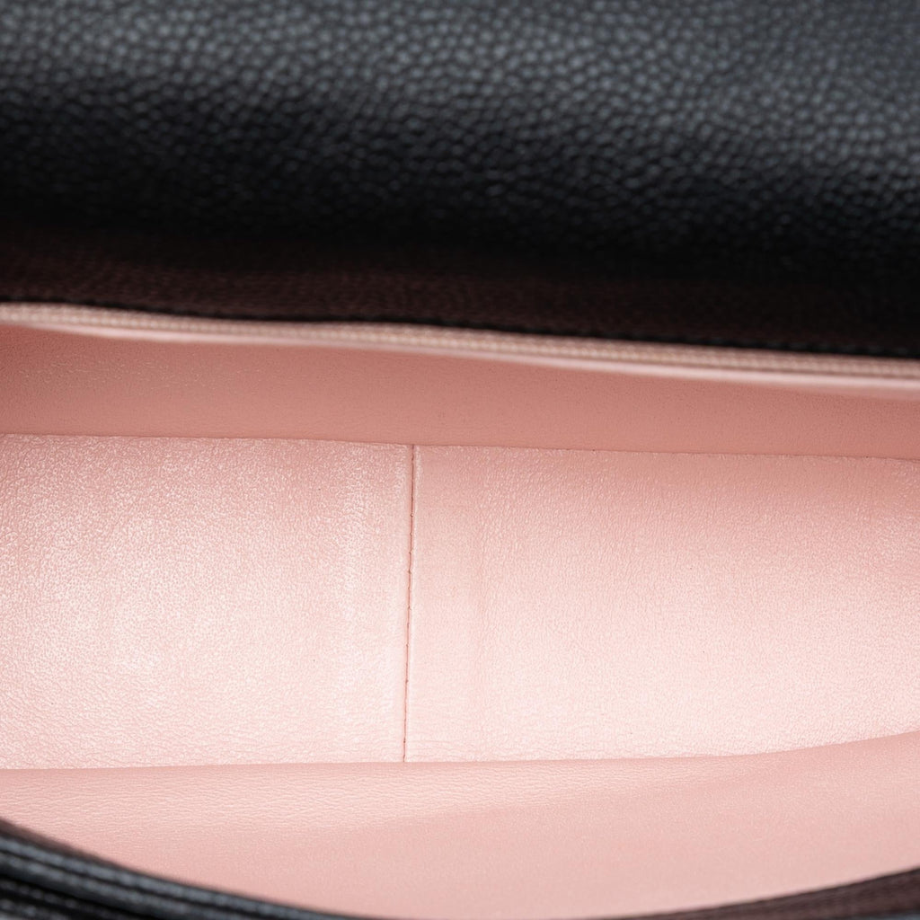 Chanel Quilted Caviar CC Plate Flap Pocket Shoulder Bag