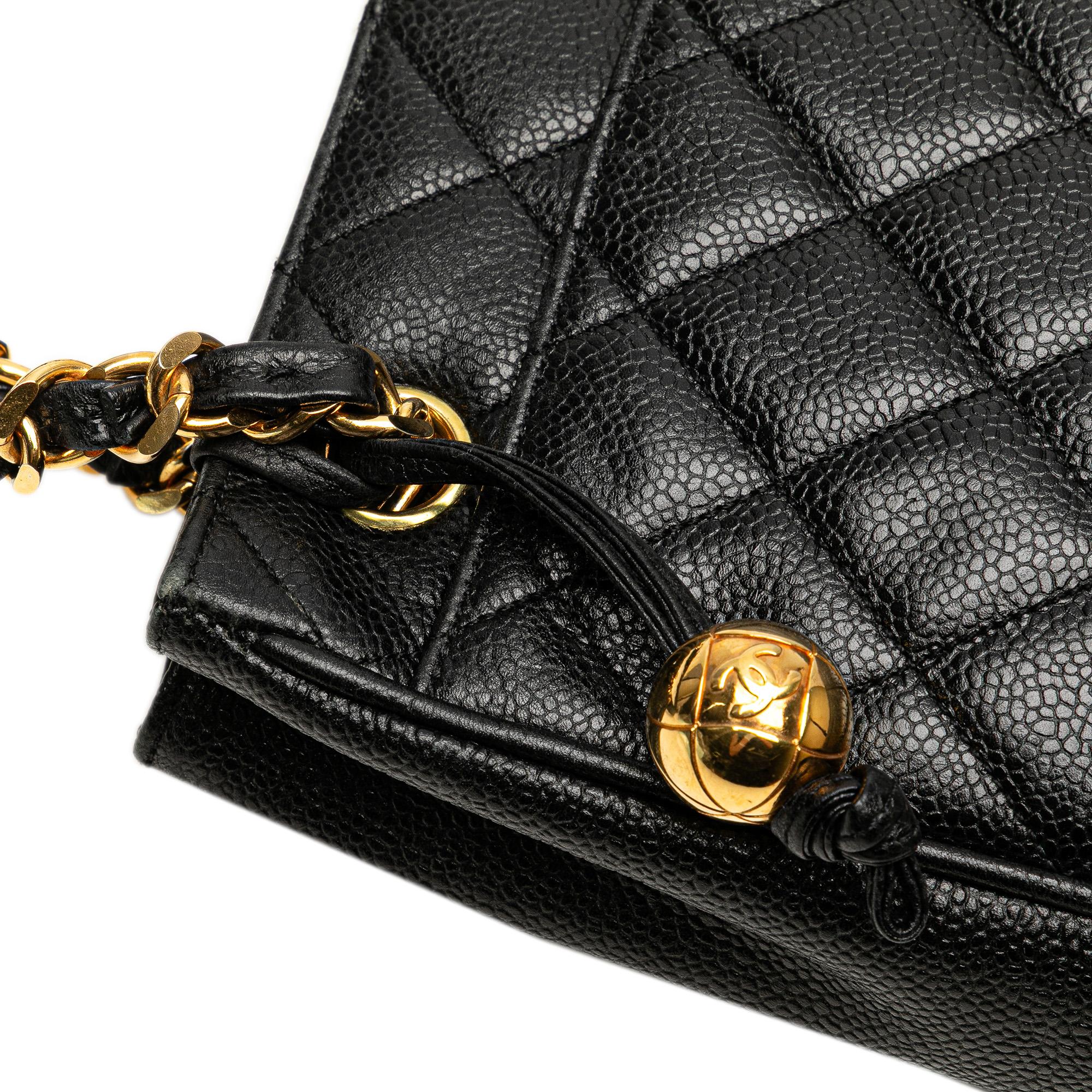 Chanel Quilted Caviar Chain Tote