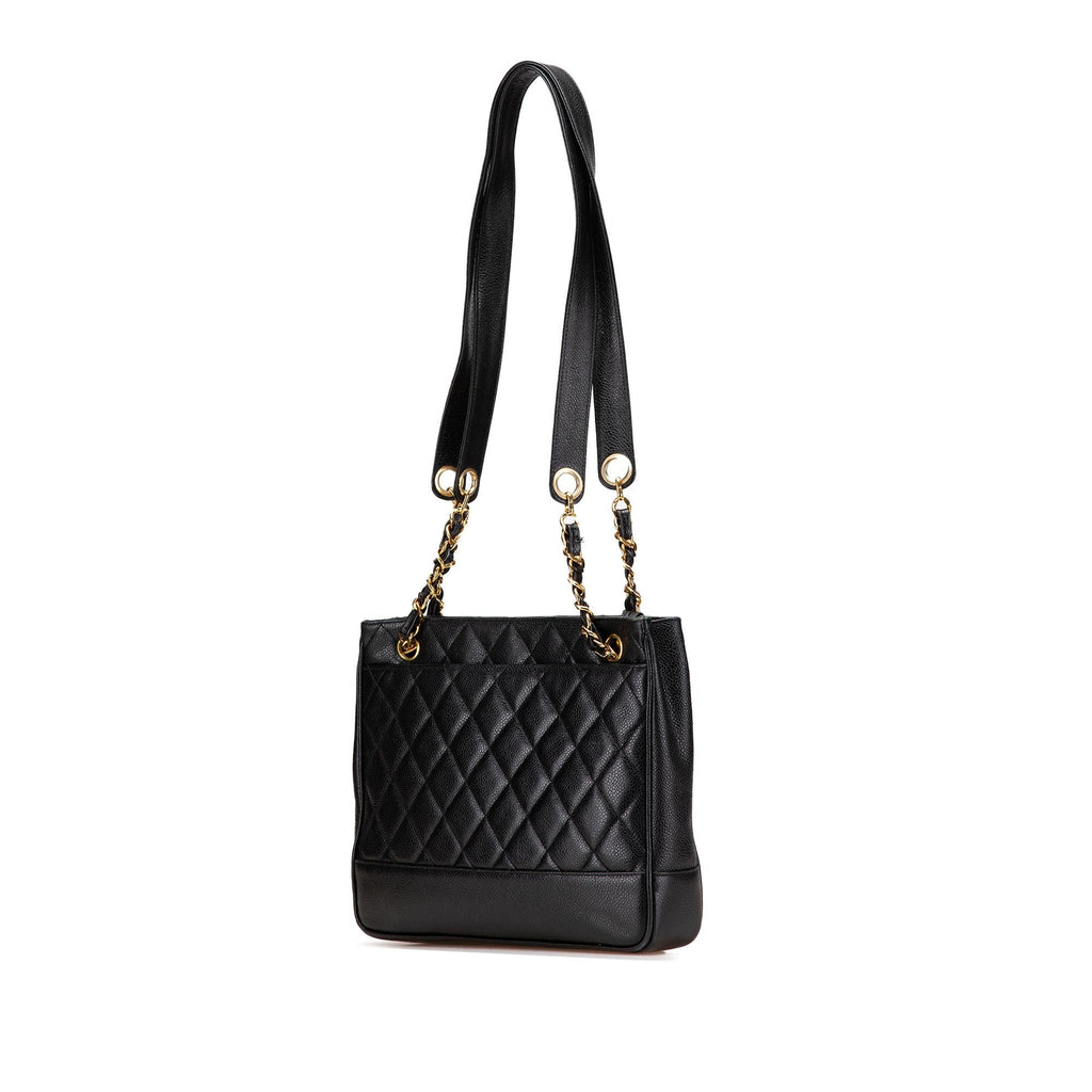 Chanel Quilted Caviar Chain Tote