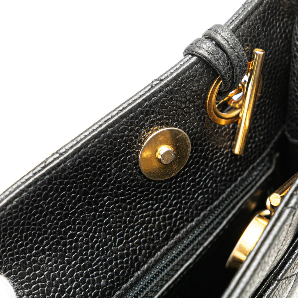 Chanel Quilted Caviar Chain Tote