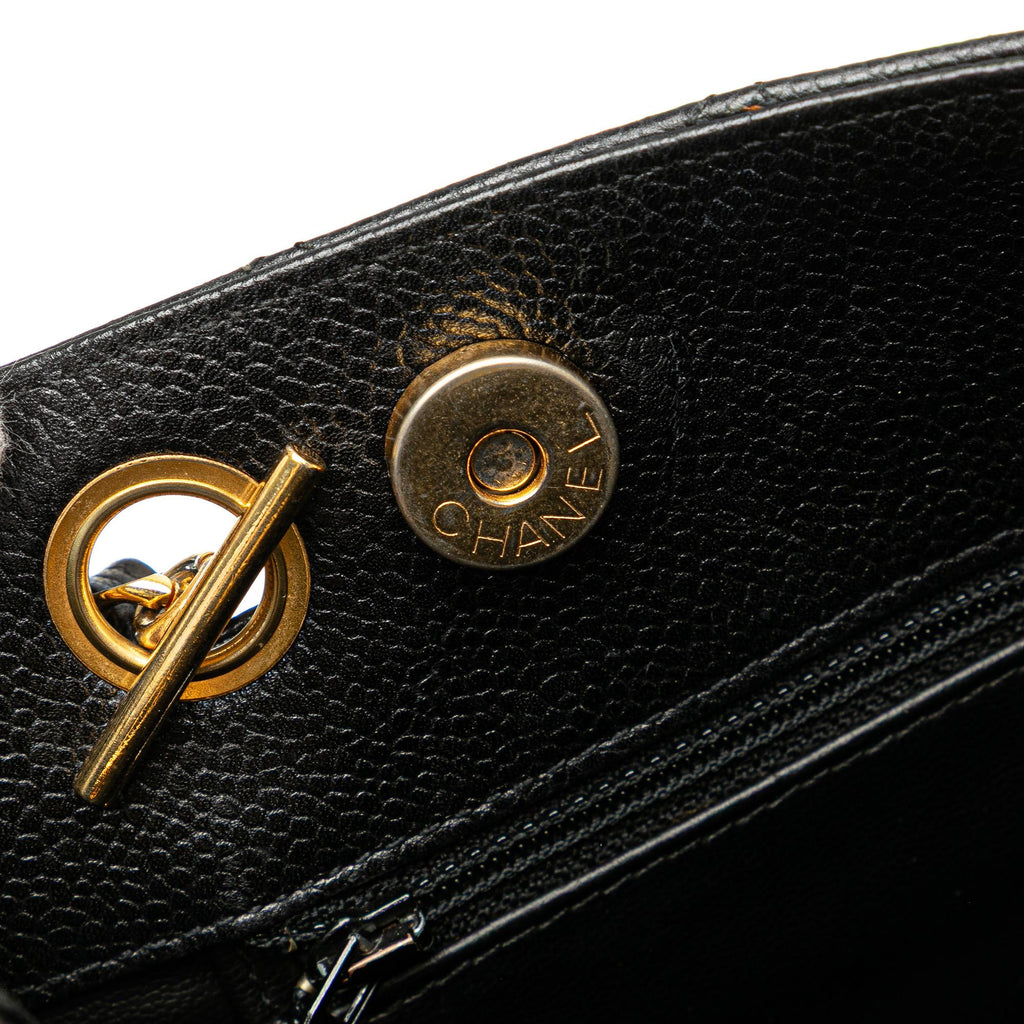 Chanel Quilted Caviar Chain Tote