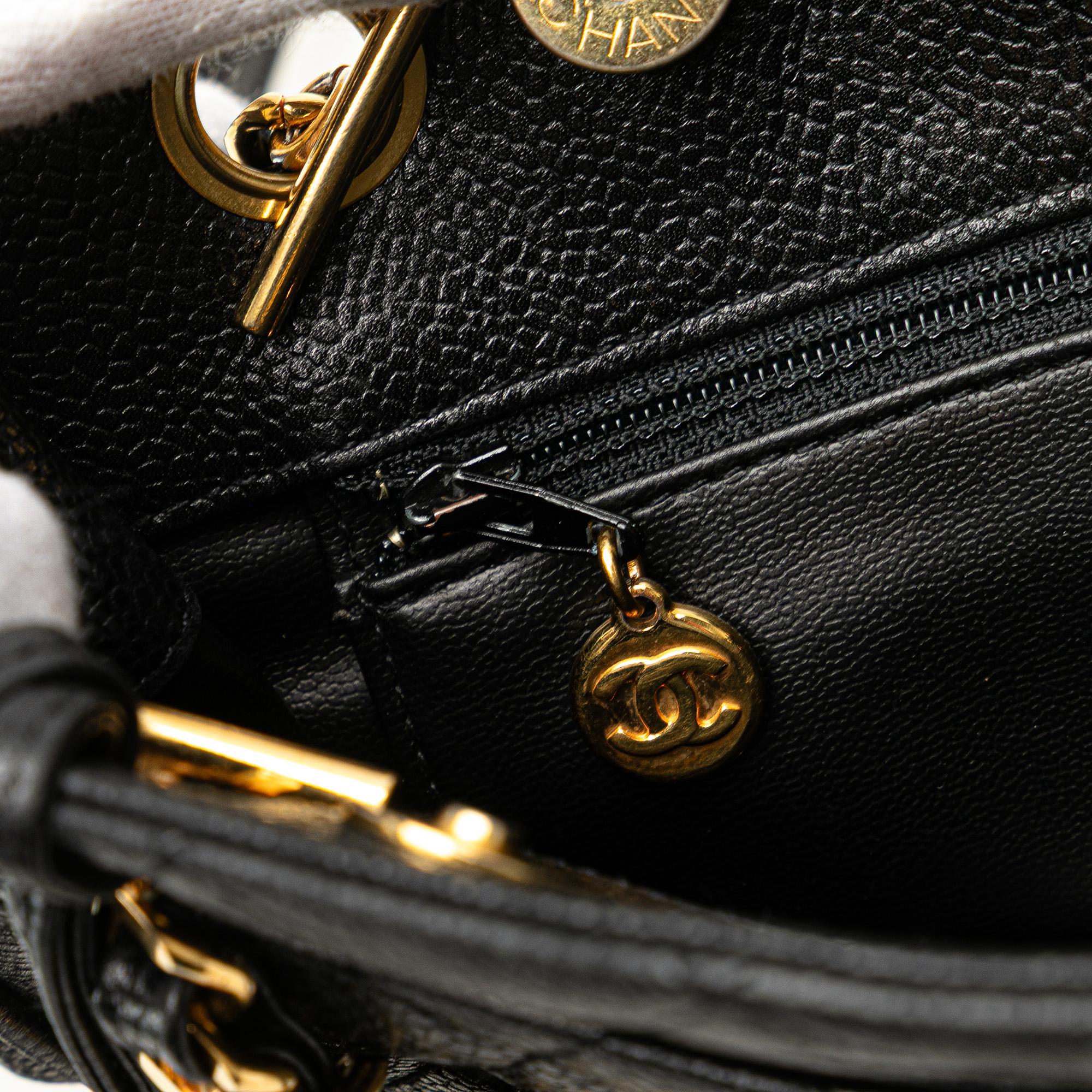 Chanel Quilted Caviar Chain Tote