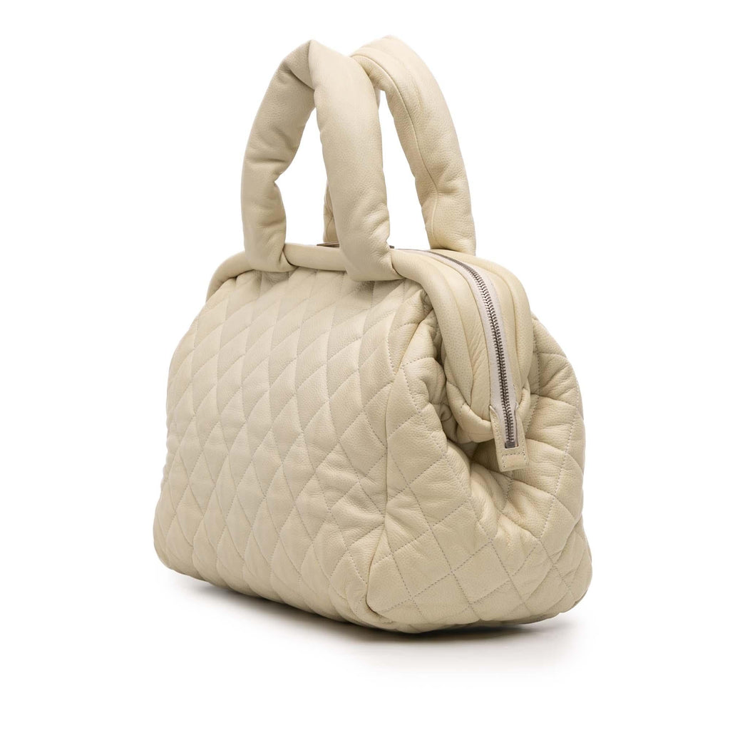 Chanel Quilted Caviar Coco Cocoon Bowler Bag