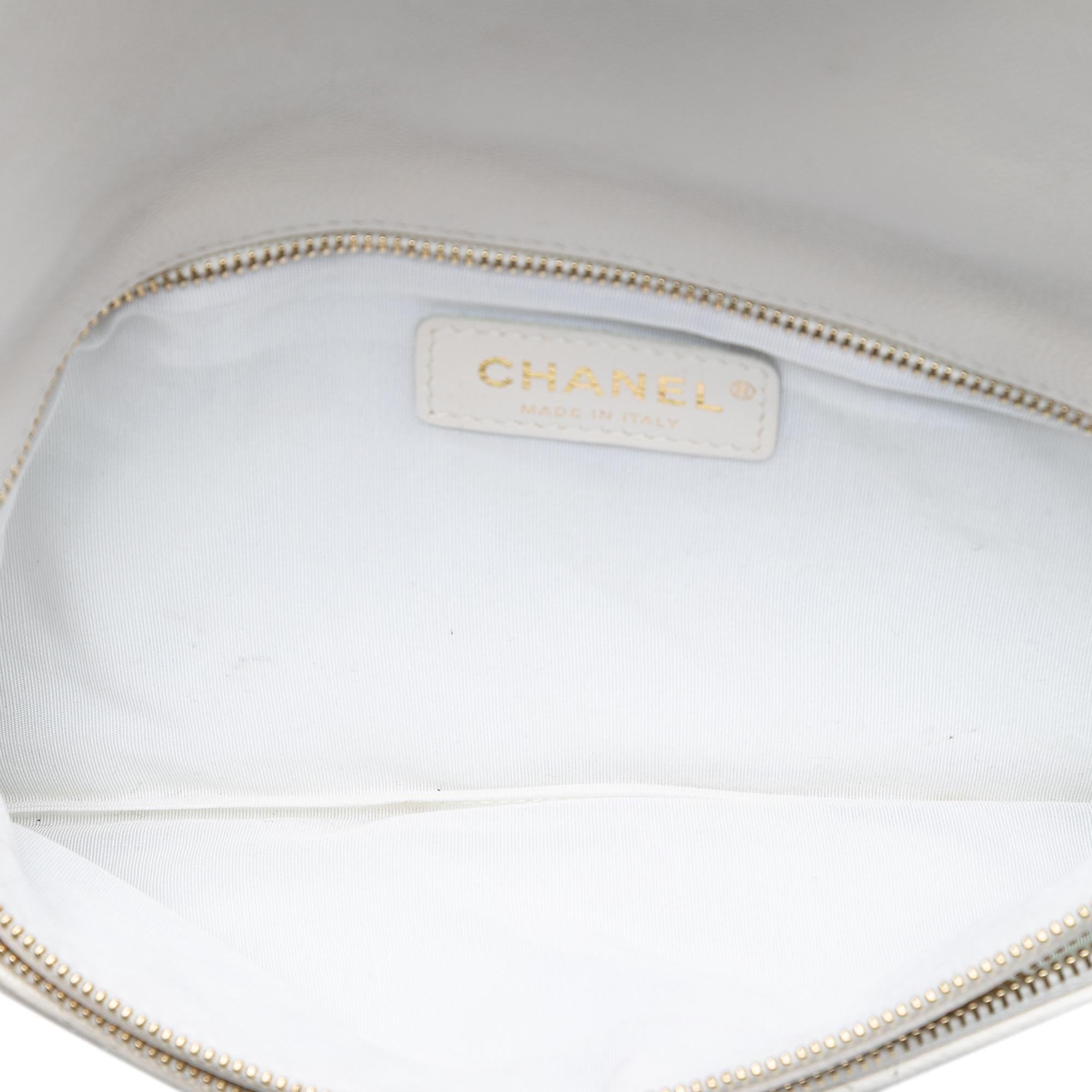 Chanel Quilted Caviar East West Flap Clutch