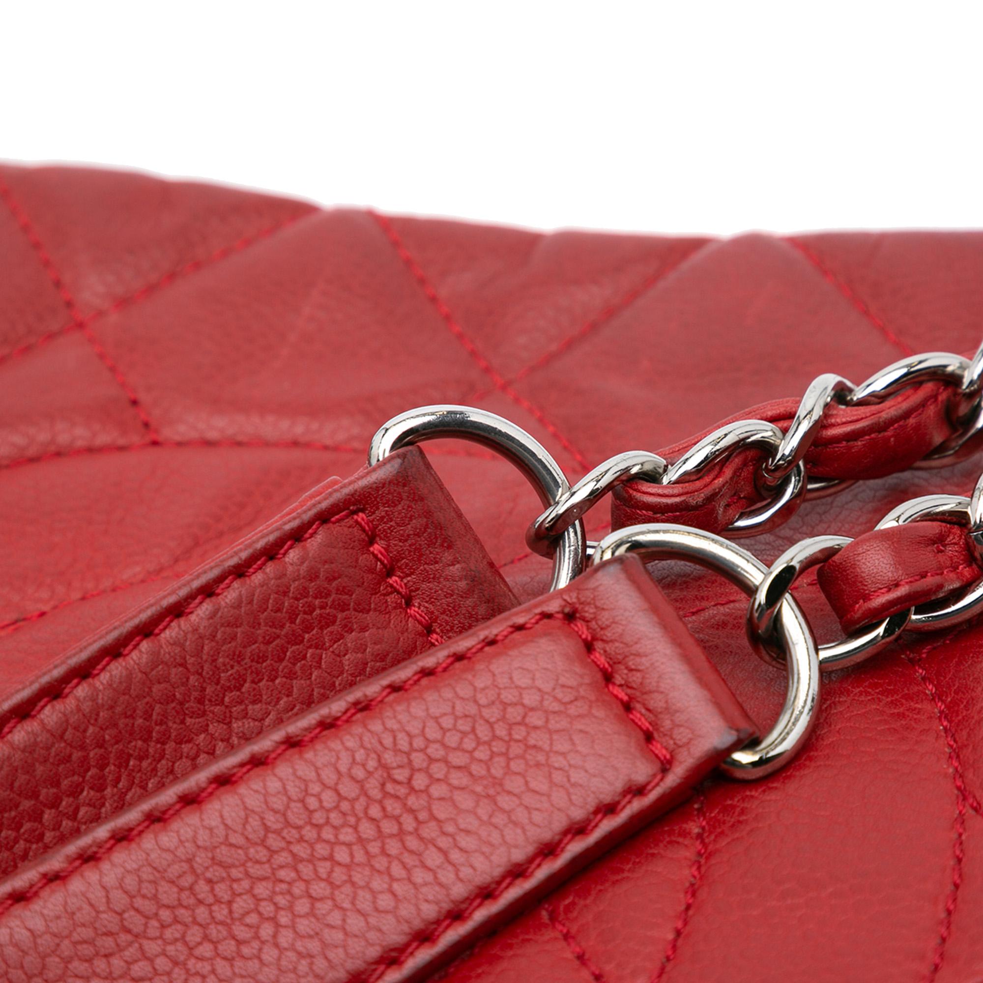 Chanel Quilted Caviar Expandable Zip Tote