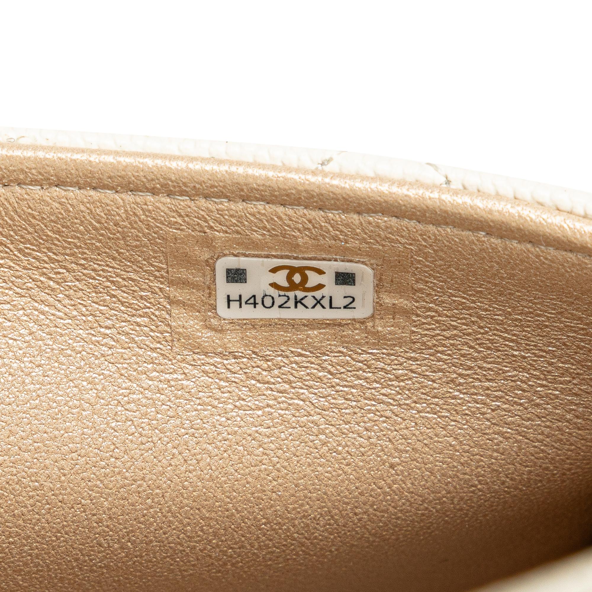 Chanel Quilted Caviar Frame Flap Clutch with Chain