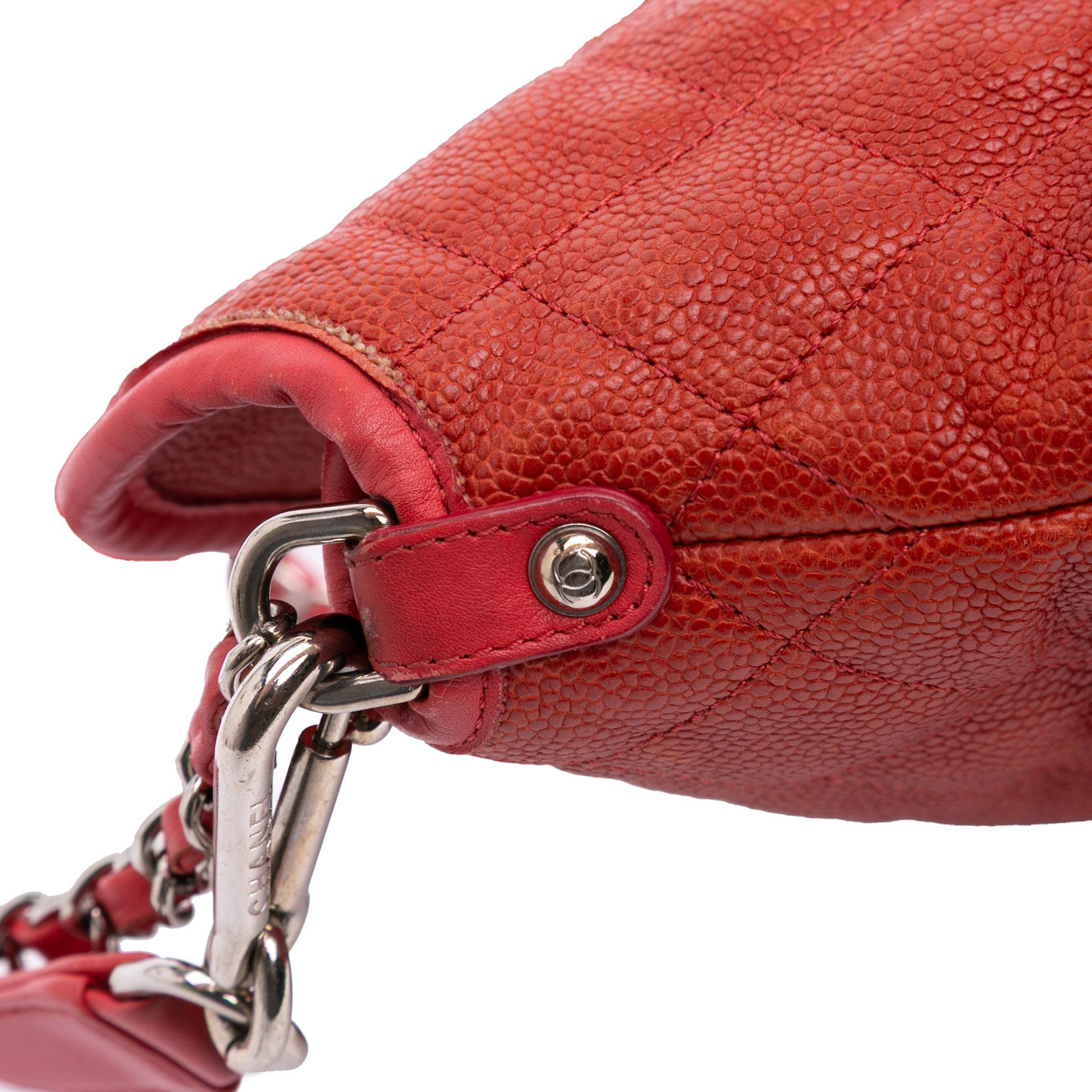 Chanel Quilted Caviar French Riviera Hobo