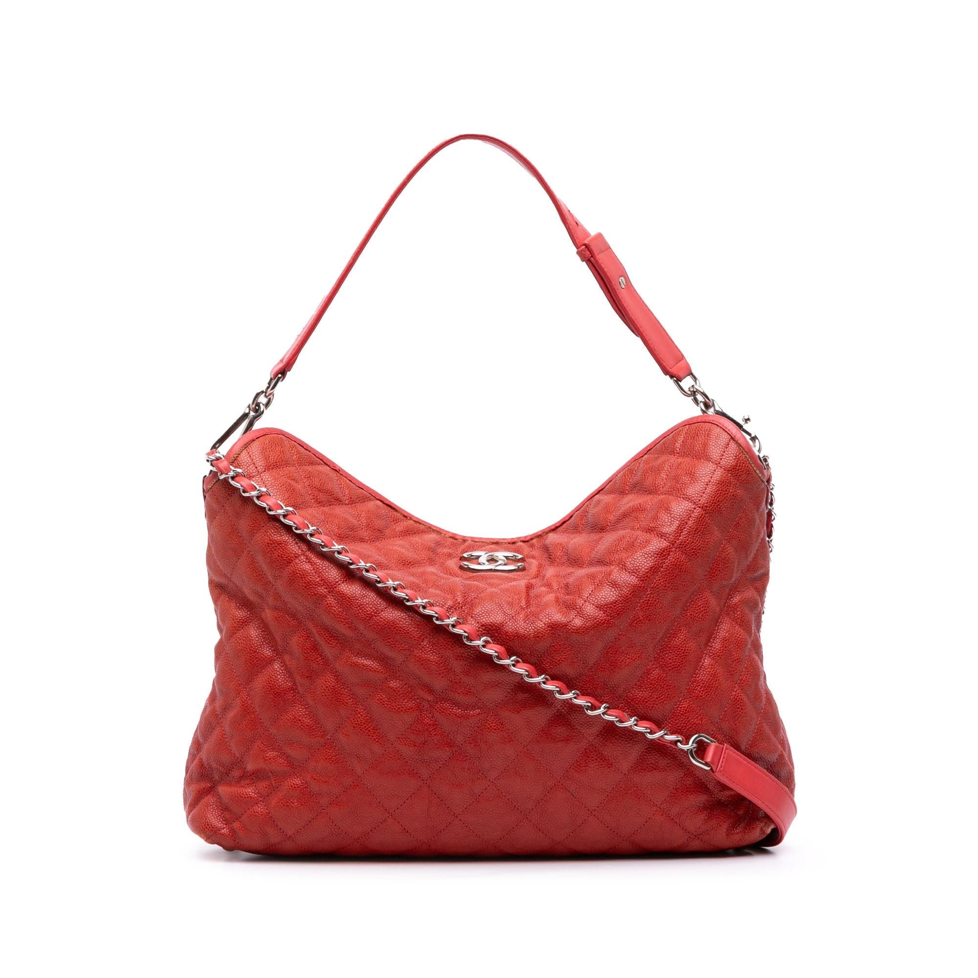 Chanel Quilted Caviar French Riviera Hobo