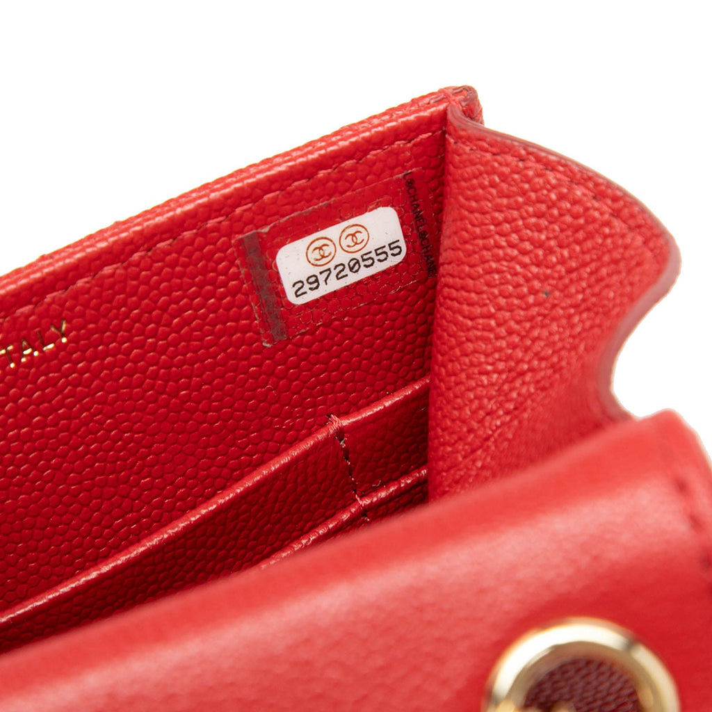 Chanel Quilted Caviar Golden Class Phone Holder