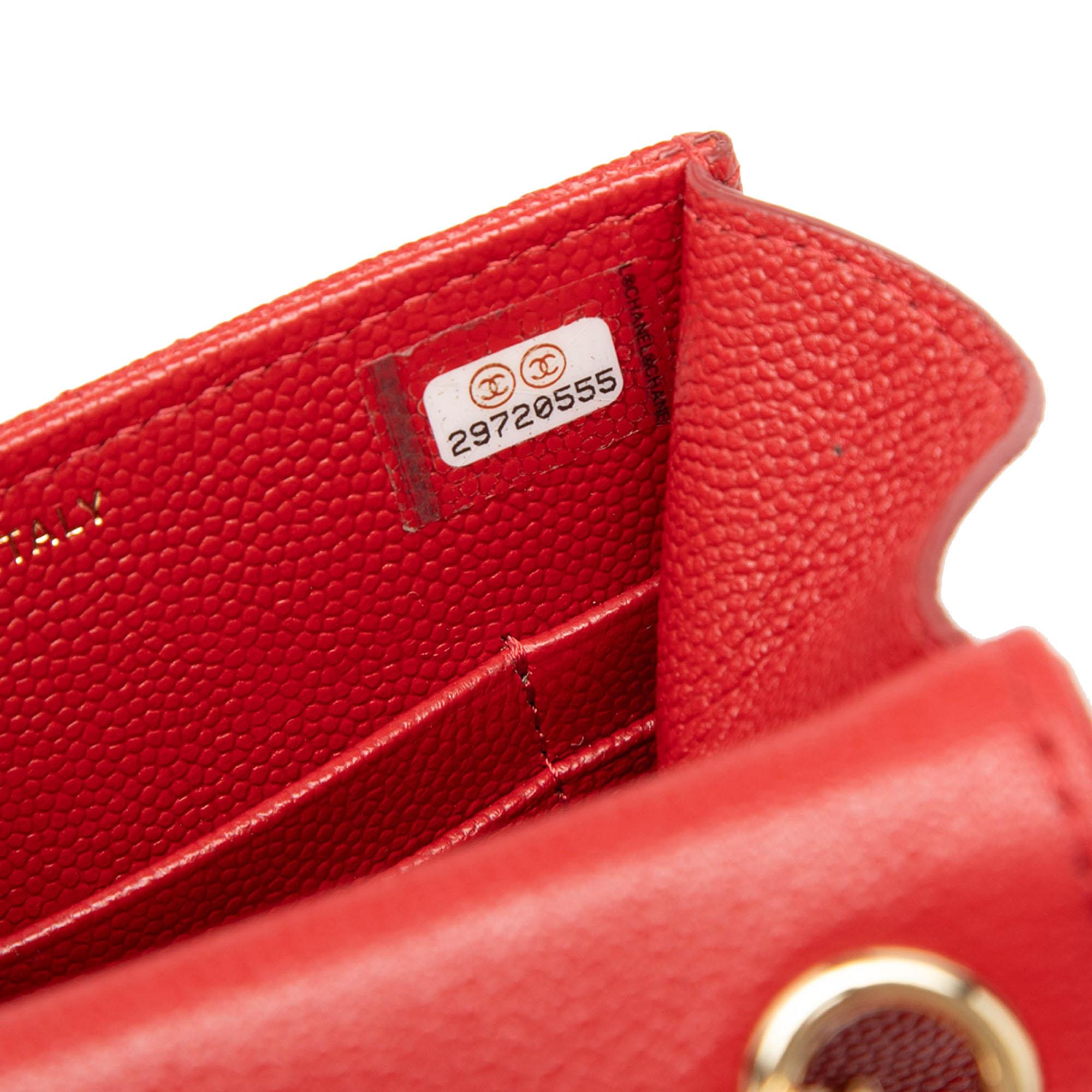 Chanel Quilted Caviar Golden Class Phone Holder