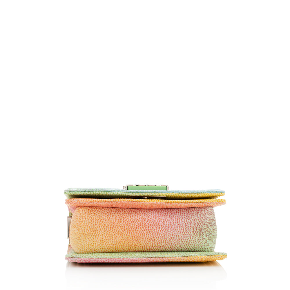 Chanel Quilted Caviar Leather Rainbow Paris-Cuba Mini Boy Bag - FINAL SALE (SHF-18995)