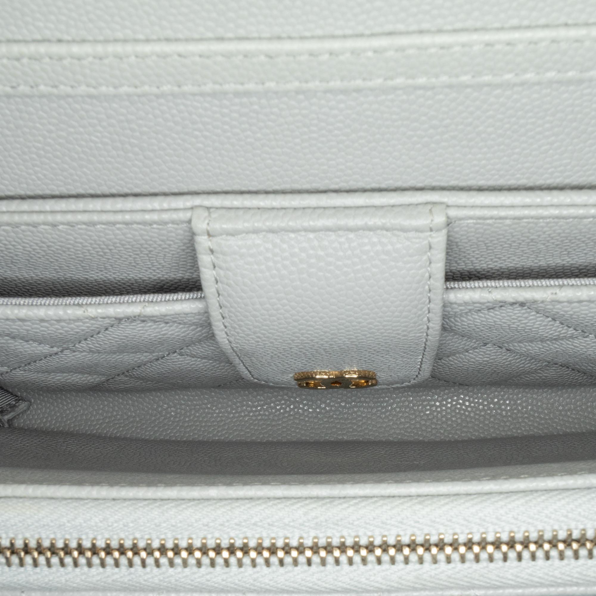 Chanel Quilted Caviar Phone Holder Wallet on Chain (SHG-7EdNxL)