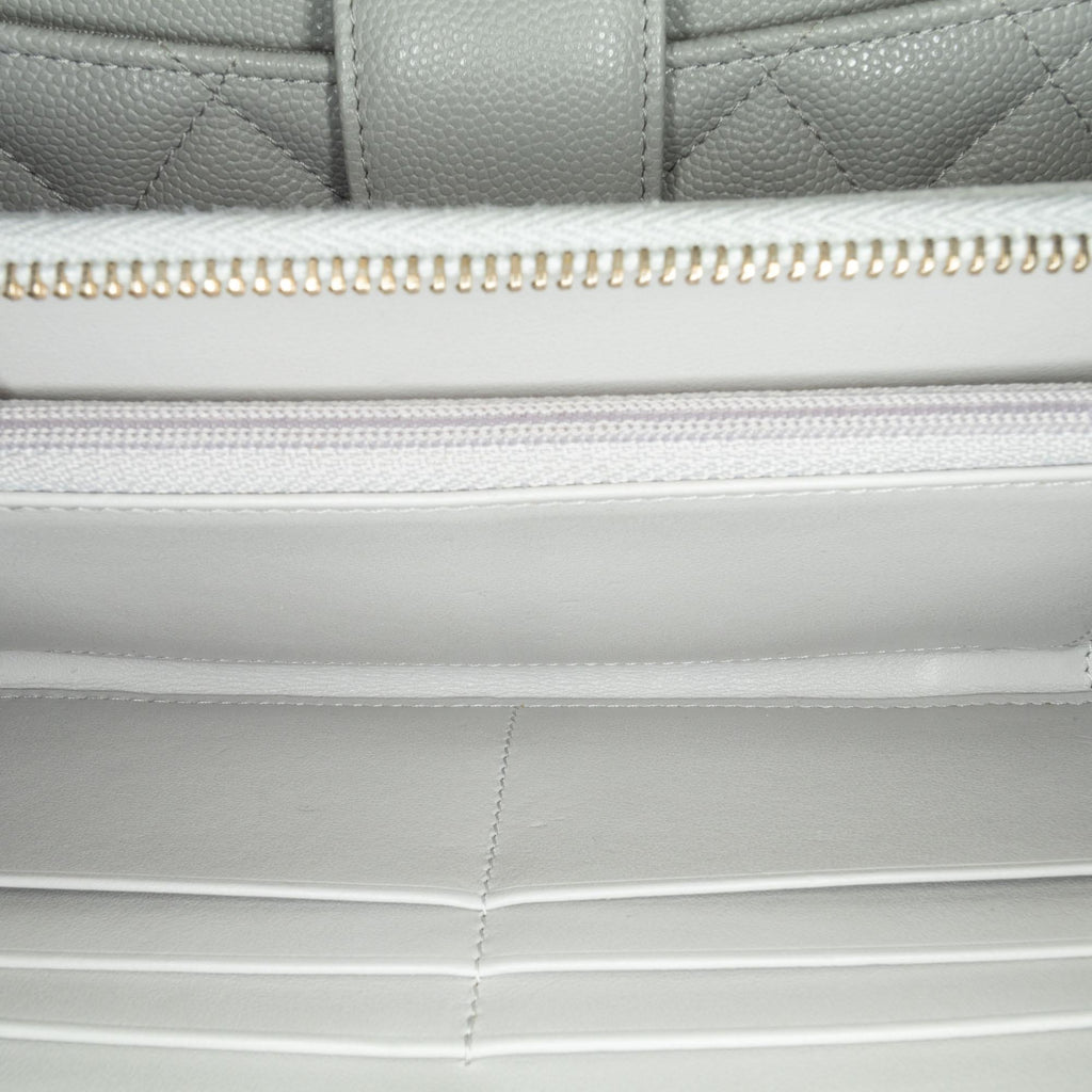 Chanel Quilted Caviar Phone Holder Wallet on Chain (SHG-7EdNxL)