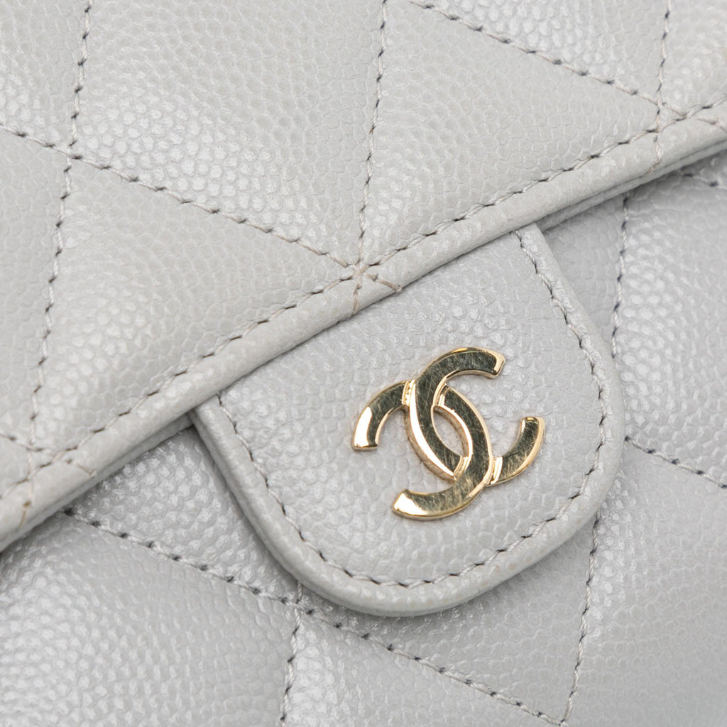 Chanel Quilted Caviar Phone Holder Wallet on Chain (SHG-7EdNxL)