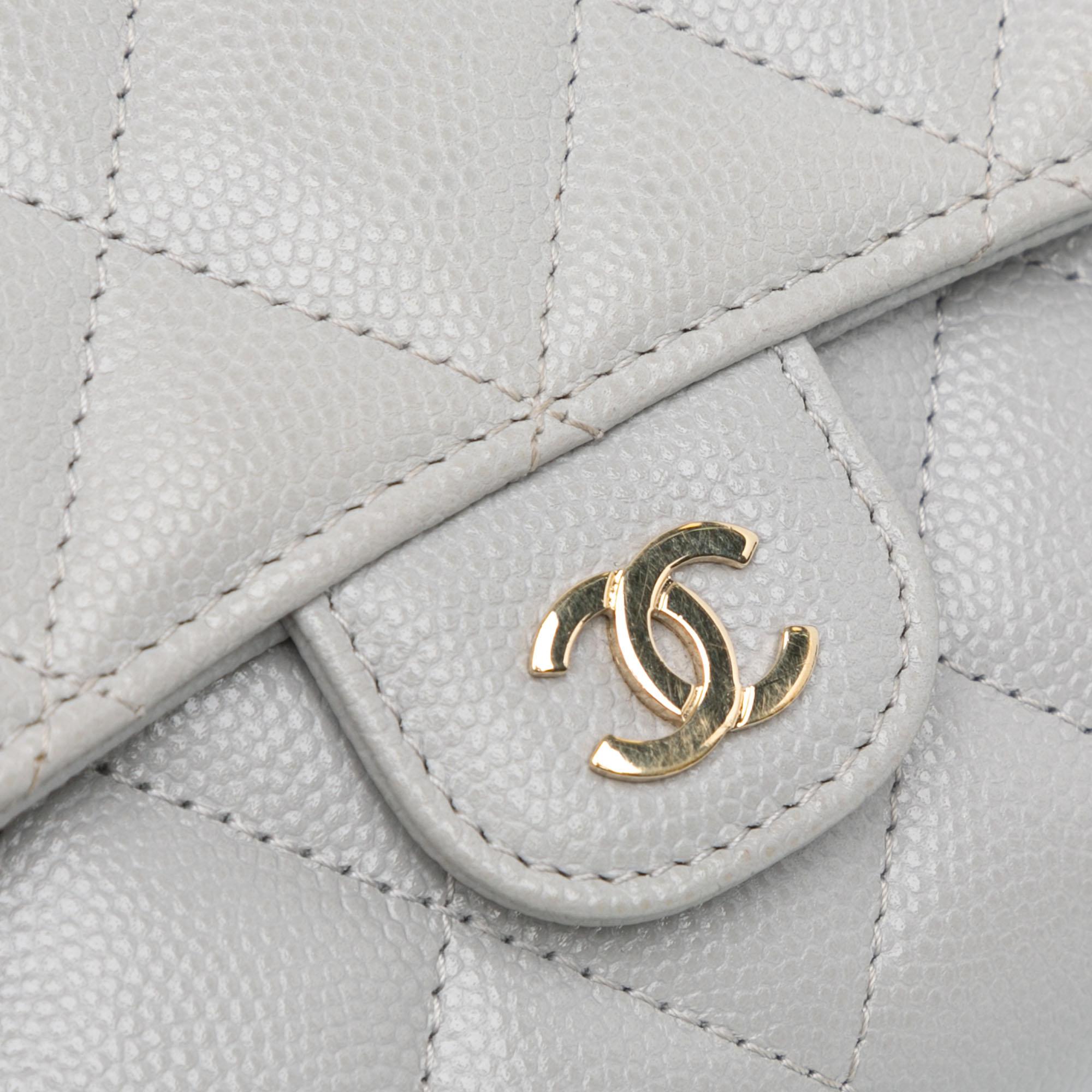 Chanel Quilted Caviar Phone Holder Wallet on Chain (SHG-7EdNxL)