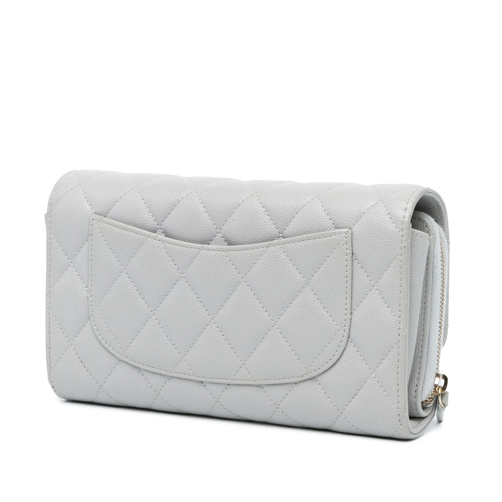 Chanel Quilted Caviar Phone Holder Wallet on Chain (SHG-7EdNxL)
