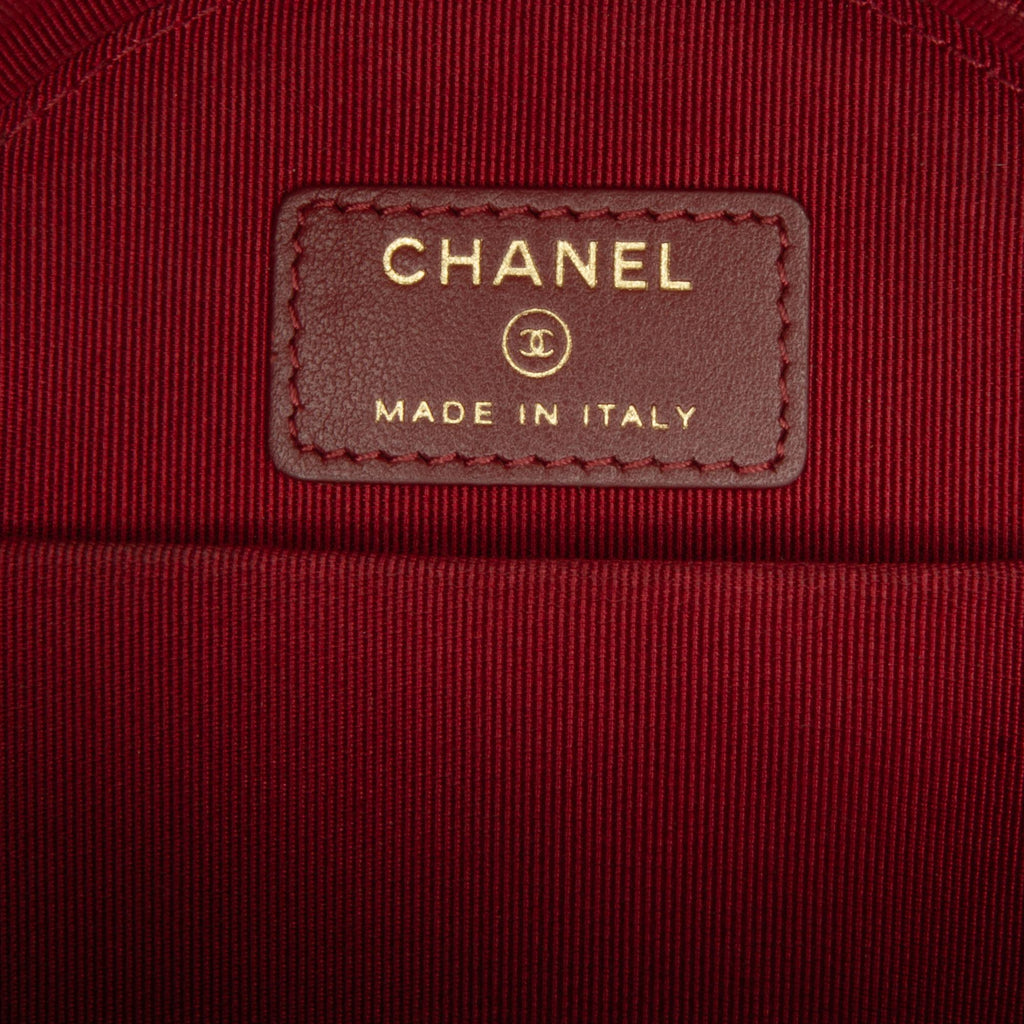 Chanel Quilted Caviar Round Clutch With Chain (SHG-oNHYrK)