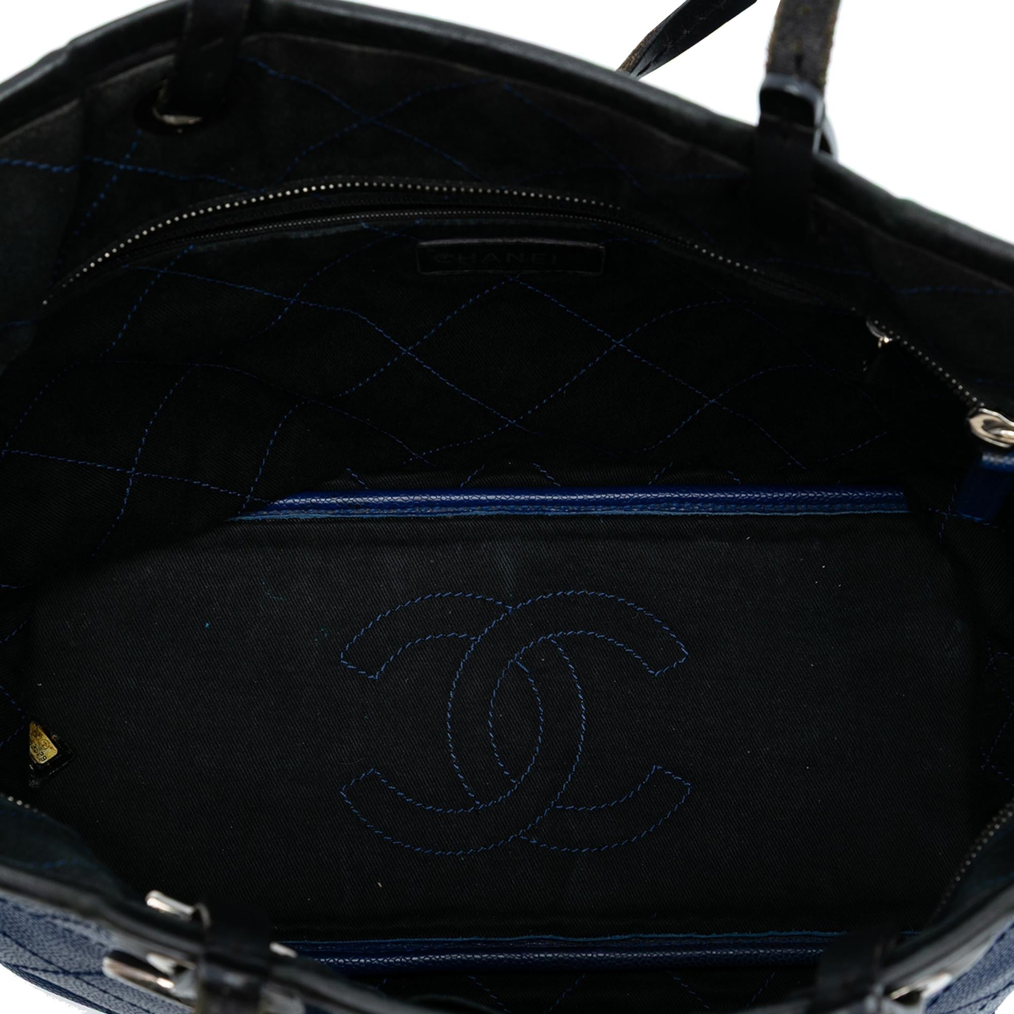 Chanel Quilted Caviar Shopping Fever Tote
