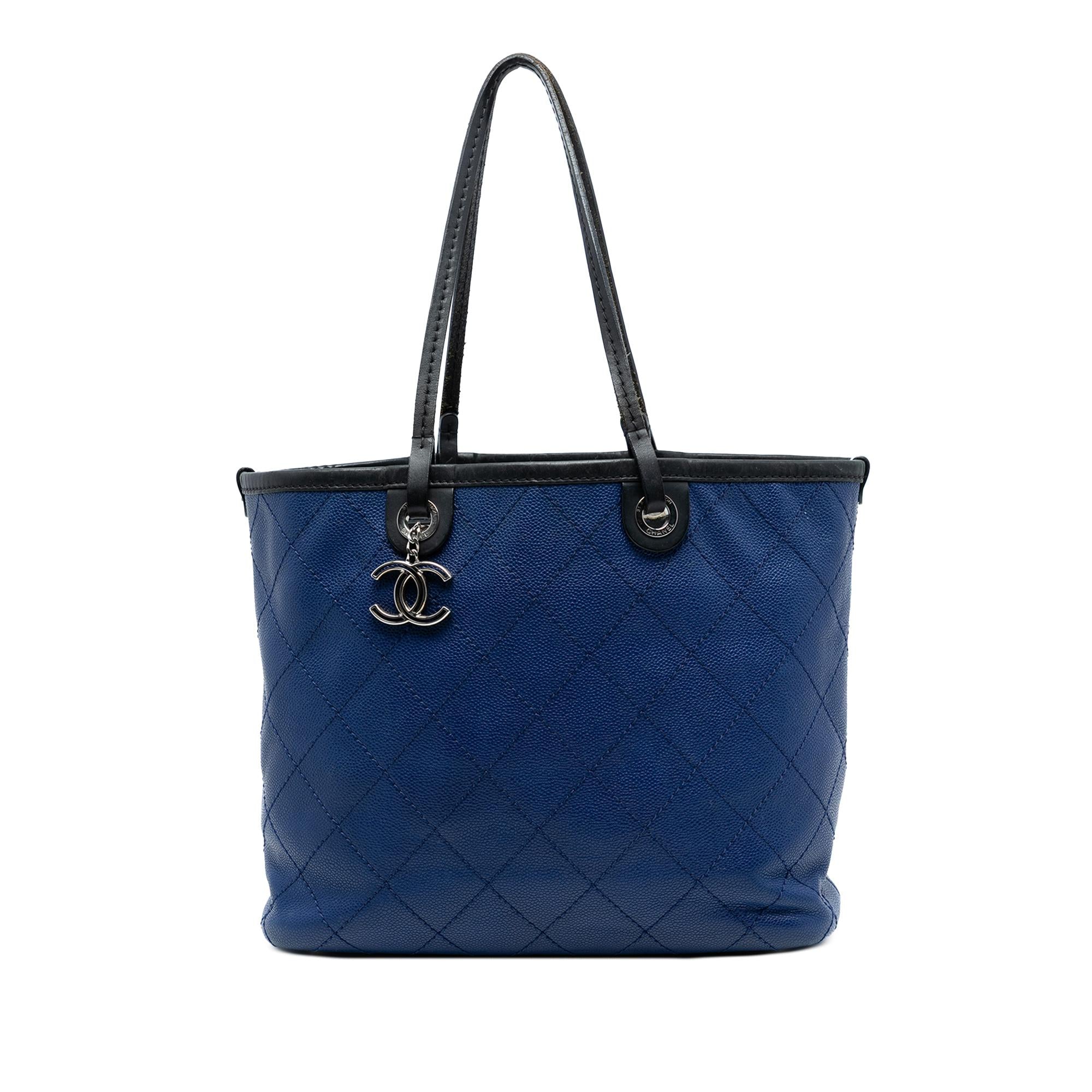 Chanel Quilted Caviar Shopping Fever Tote