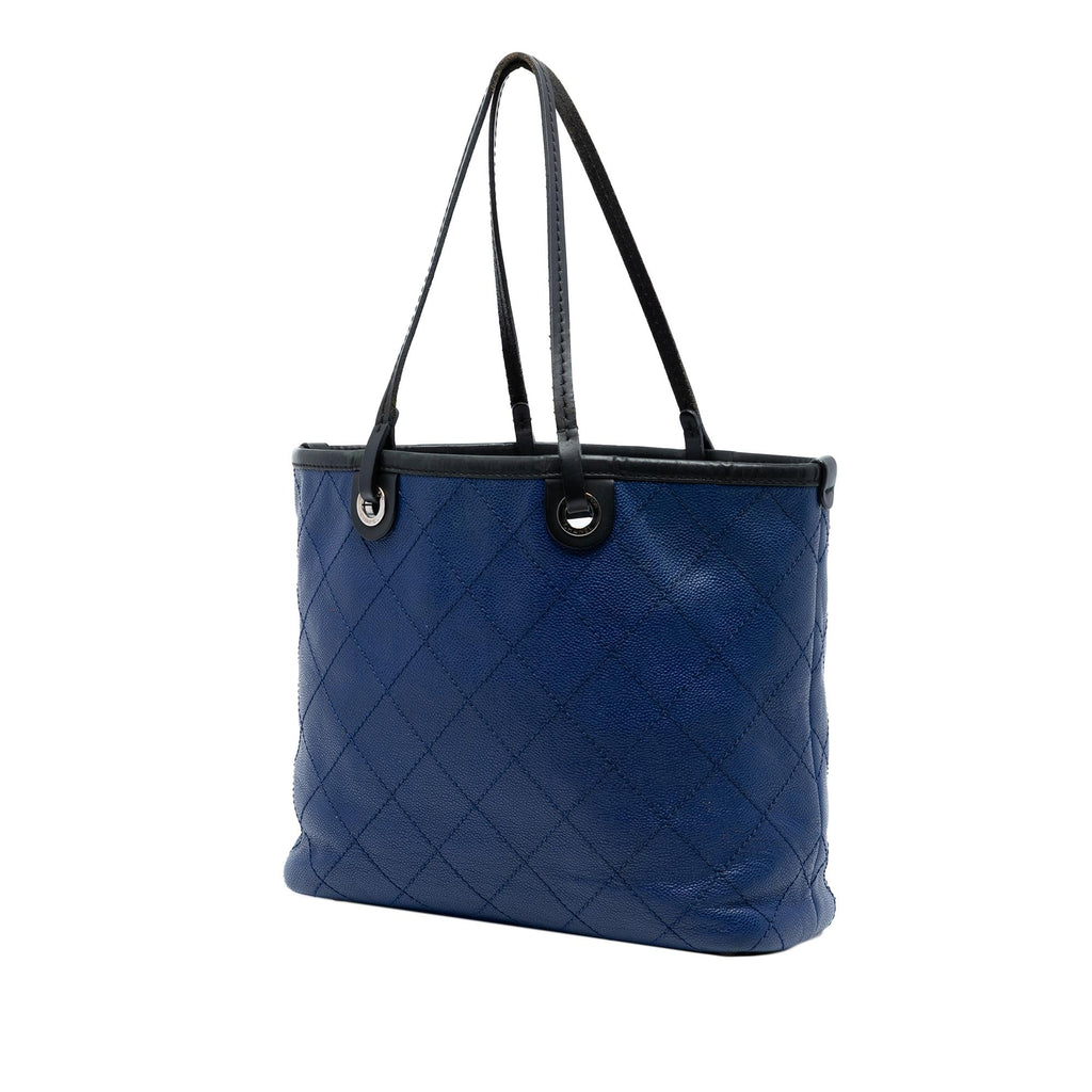 Chanel Quilted Caviar Shopping Fever Tote