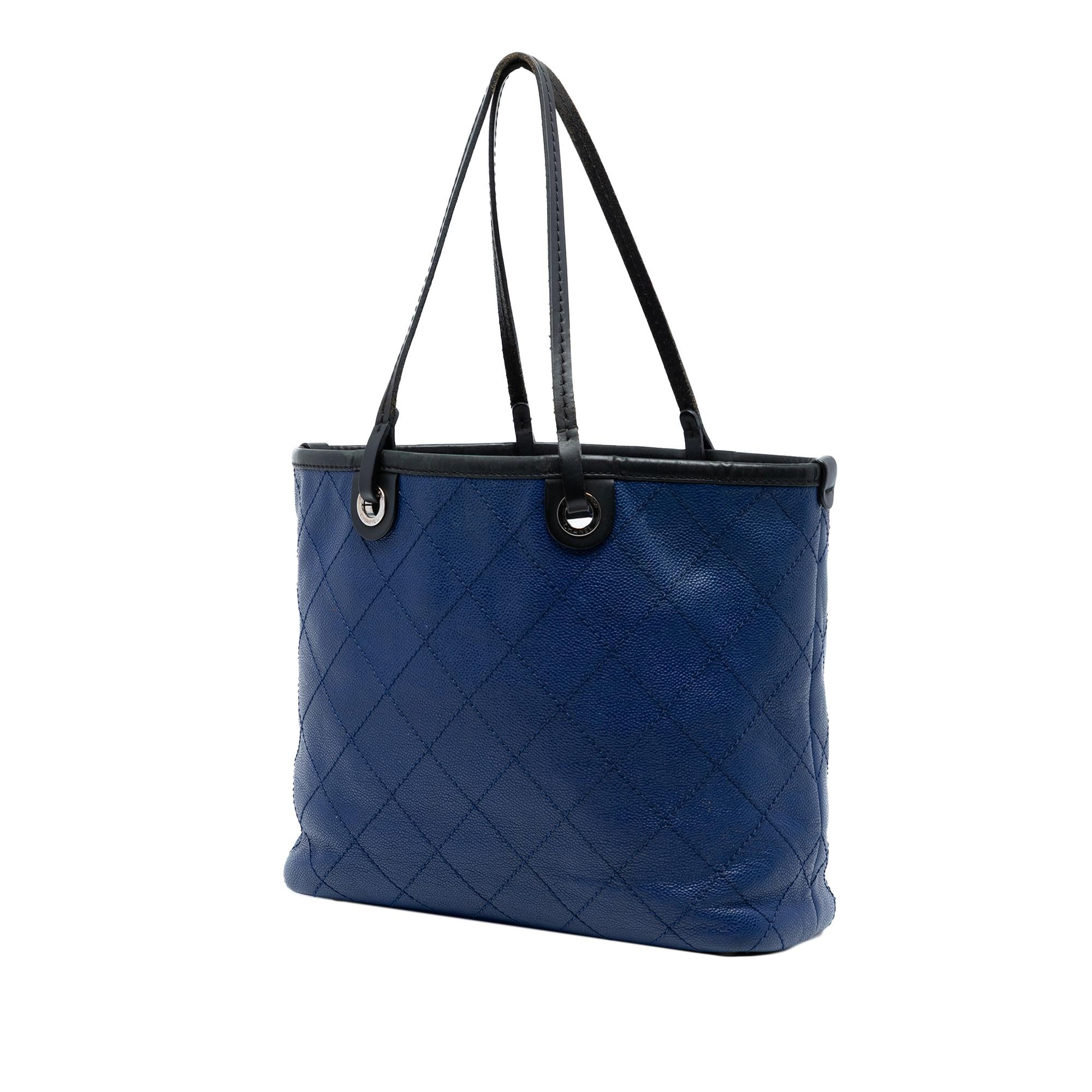 Chanel Quilted Caviar Shopping Fever Tote