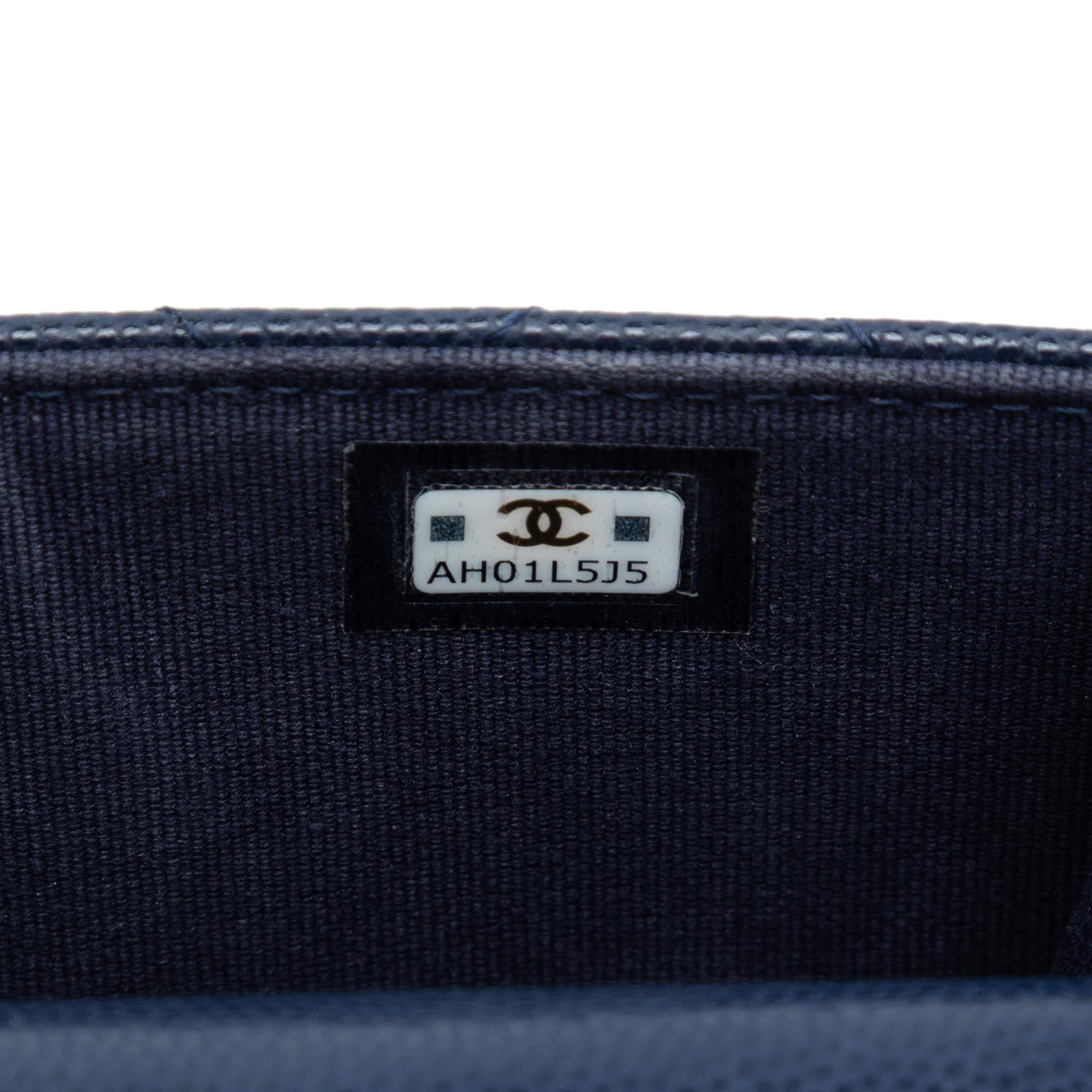 Chanel Quilted Caviar Twist Your Buttons Coin Purse With Chain