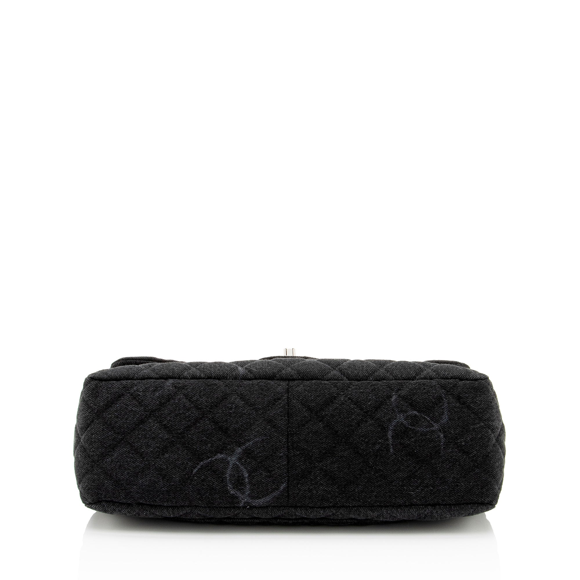 Chanel Quilted Denim CC Jumbo Single Flap Bag