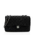 Chanel Quilted Denim CC Jumbo Single Flap Bag