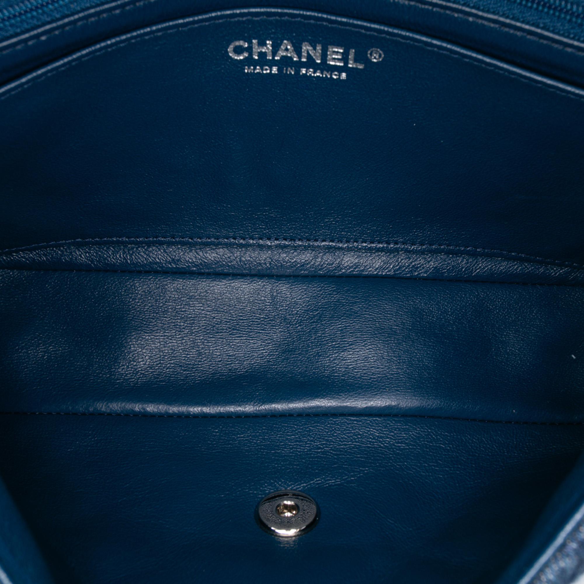 Chanel Quilted Denim Classic Single Flap