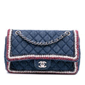 Chanel Quilted Denim Classic Single Flap