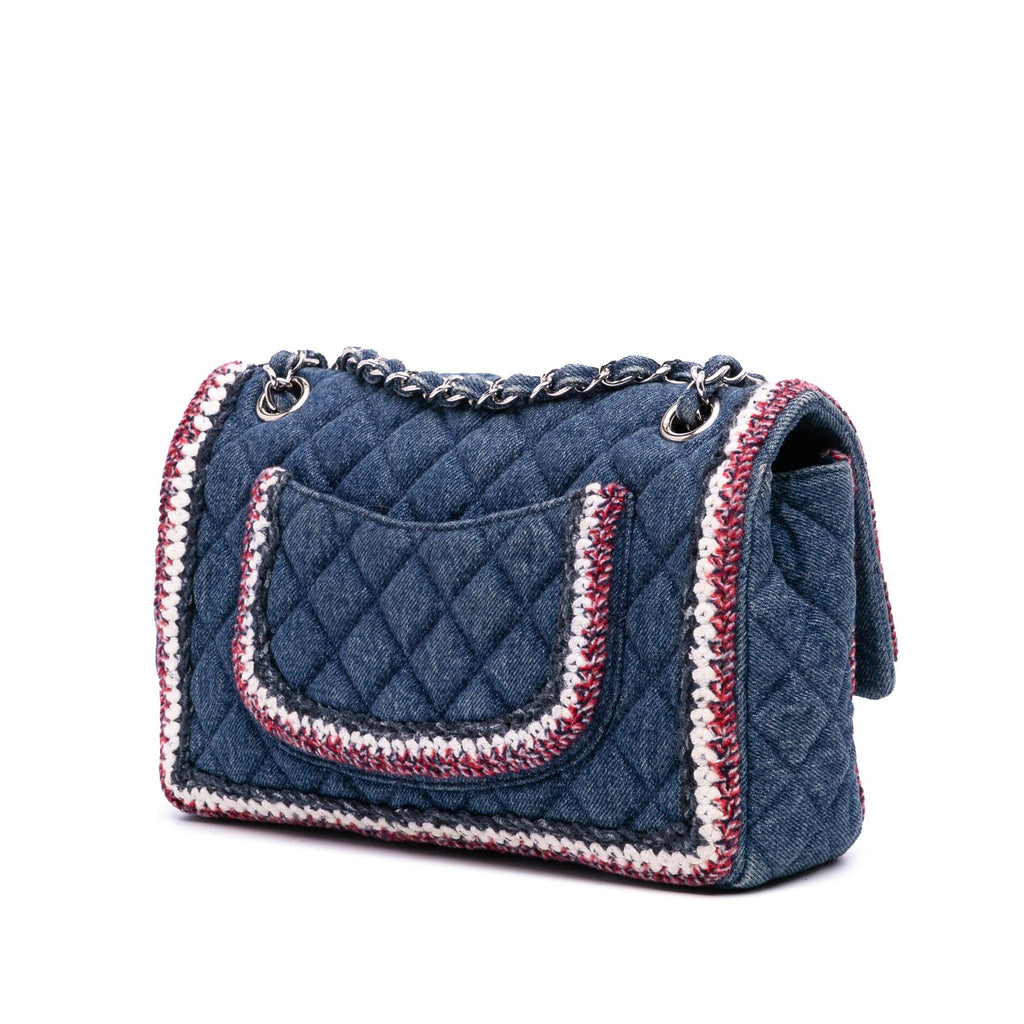 Chanel Quilted Denim Classic Single Flap