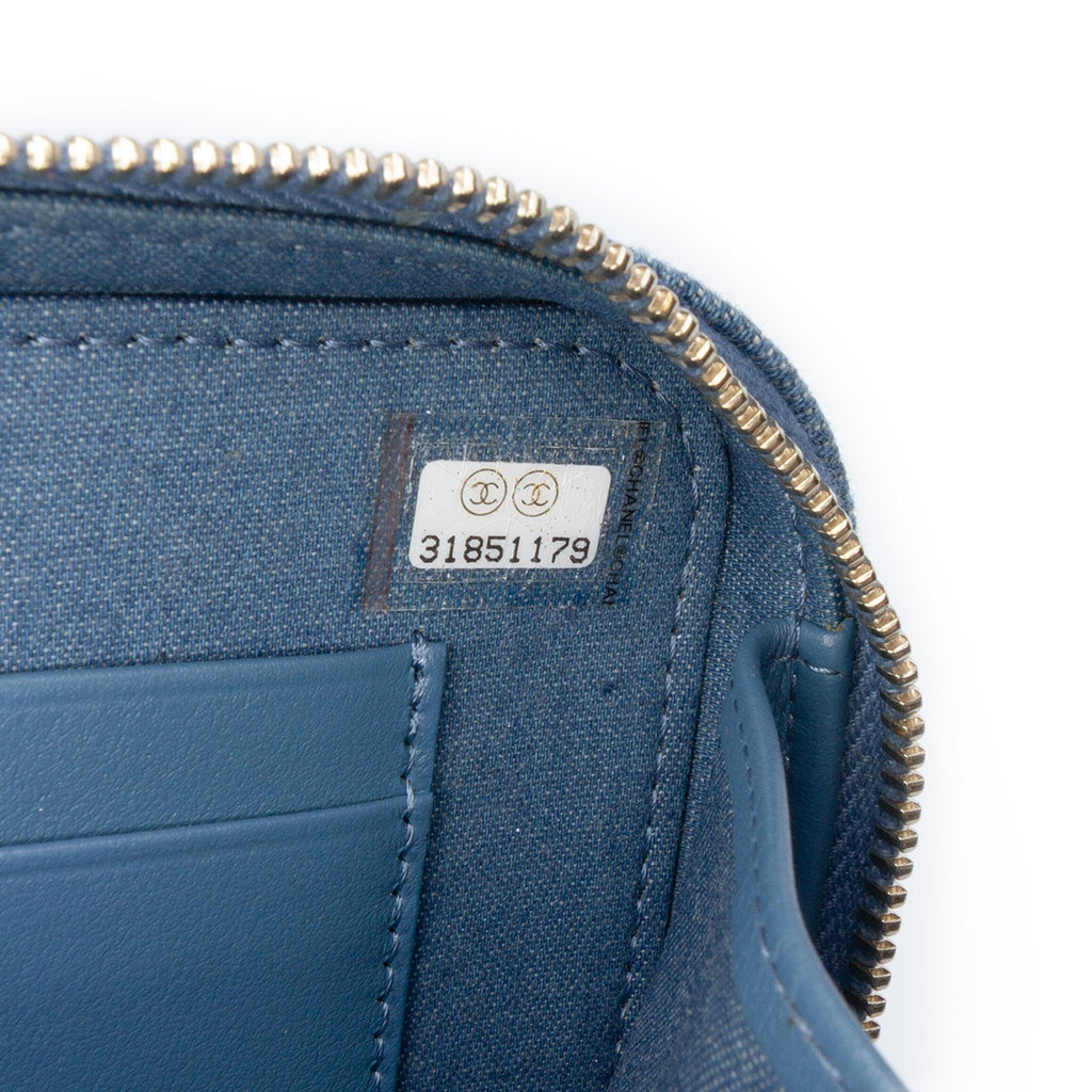 Chanel Quilted Denim Pearl Crush Camera Bag