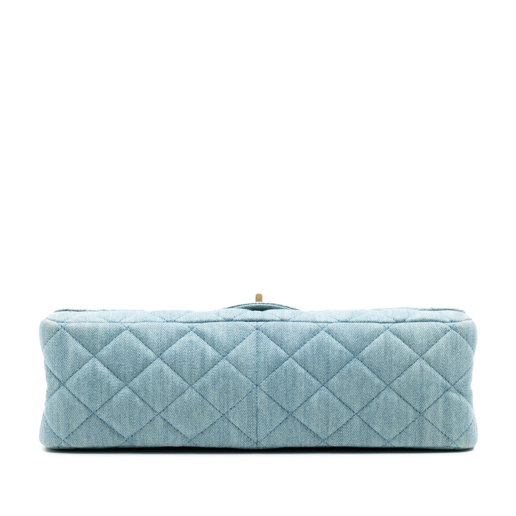 Chanel Quilted Denim Reissue 2.55 Double Flap 226