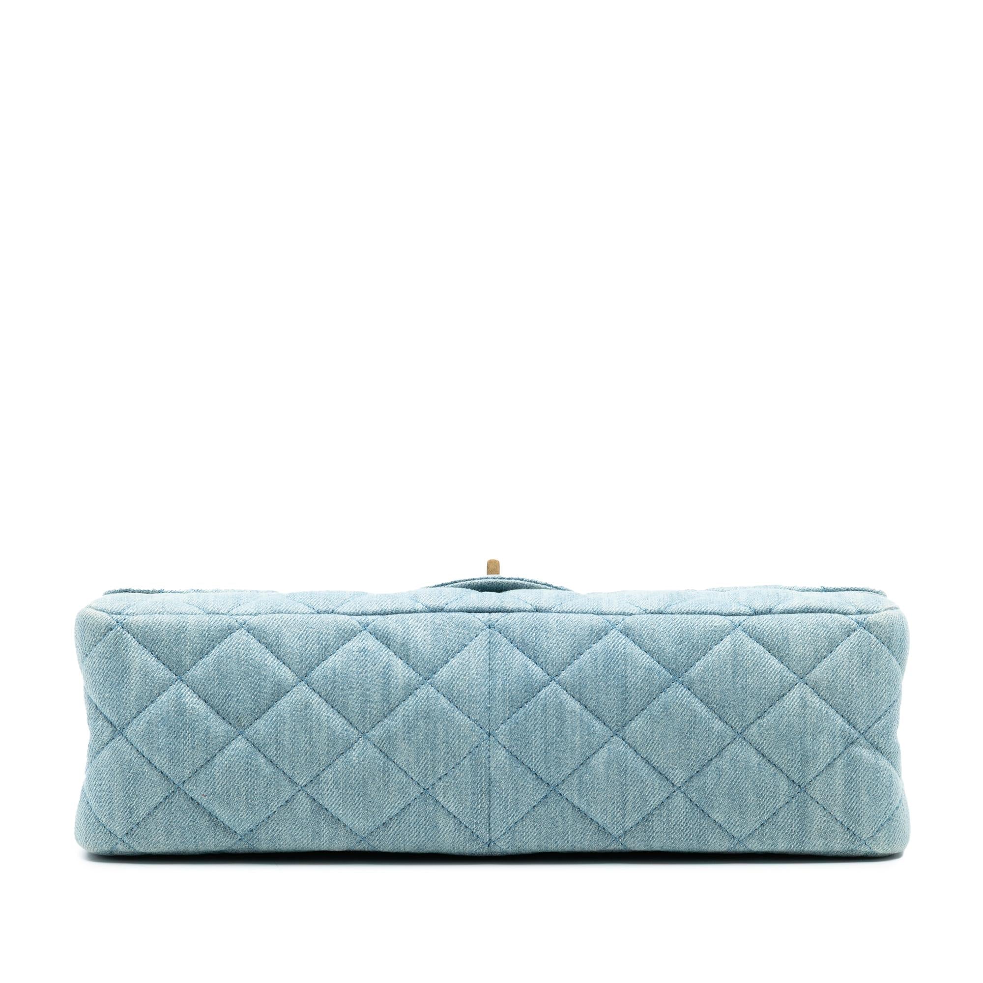 Chanel Quilted Denim Reissue 2.55 Double Flap 226