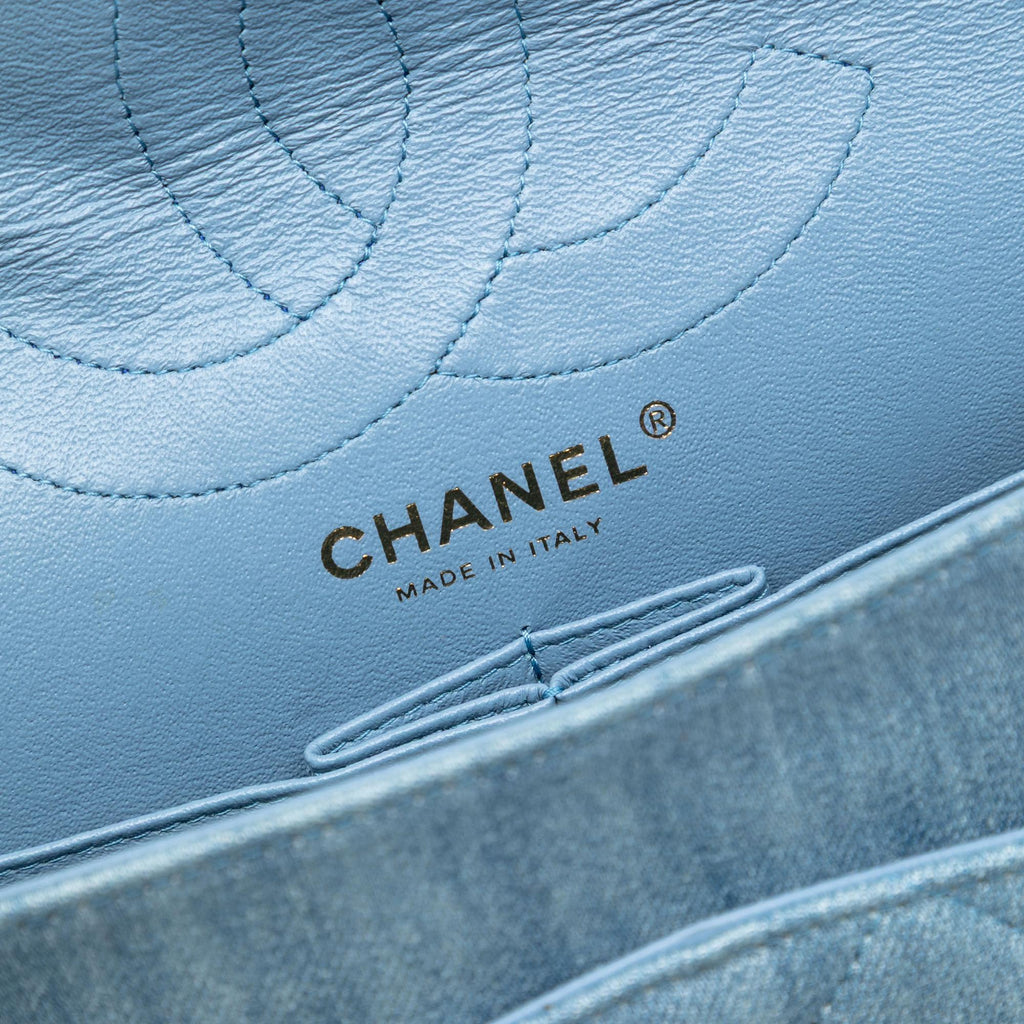 Chanel Quilted Denim Reissue 2.55 Double Flap 226