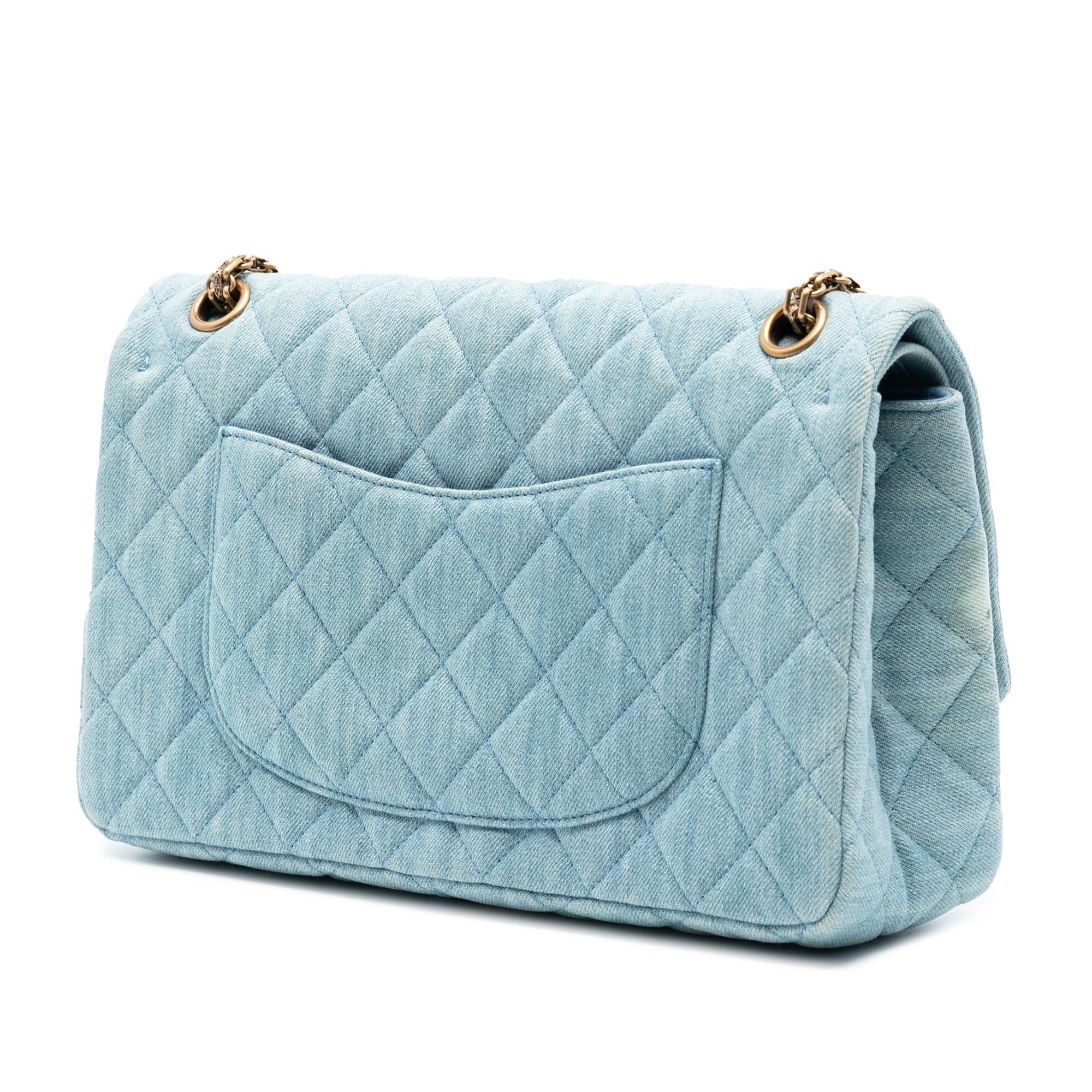Chanel Quilted Denim Reissue 2.55 Double Flap 226