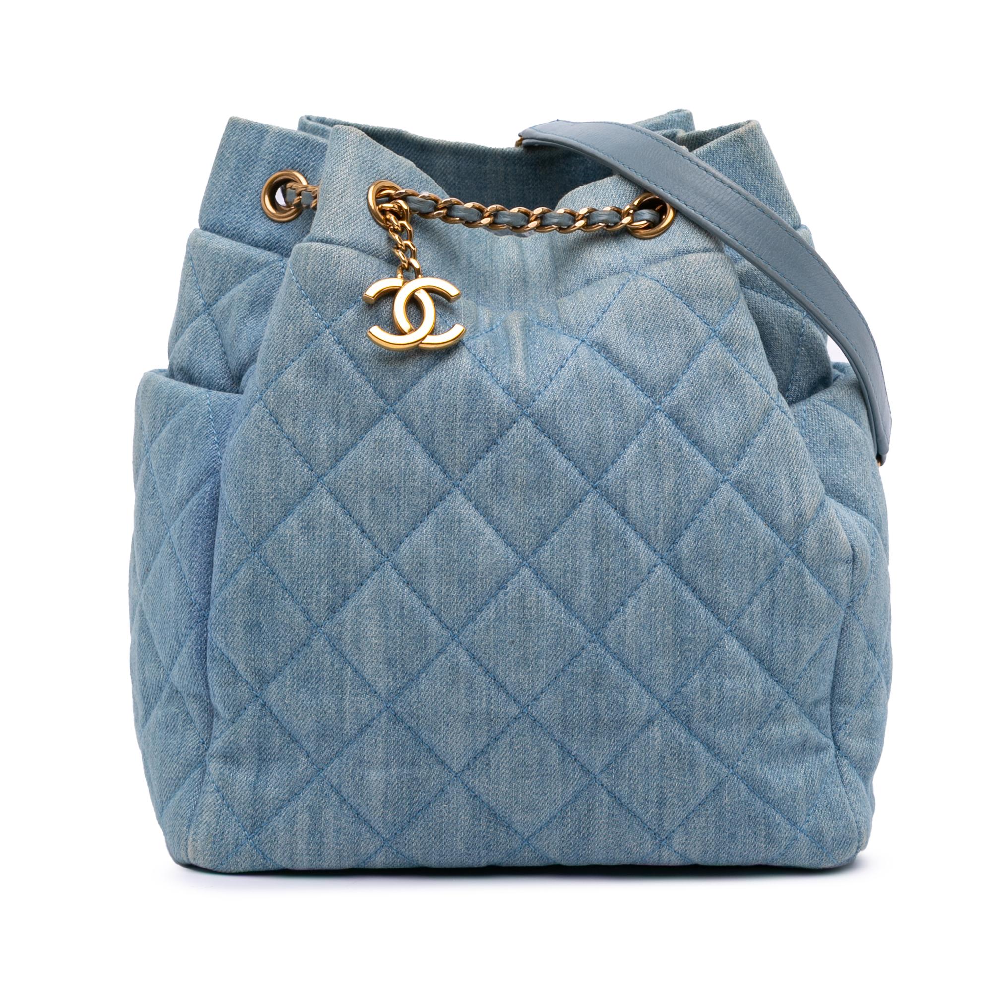 Chanel Quilted Denim Urban Spirit Bucket Bag