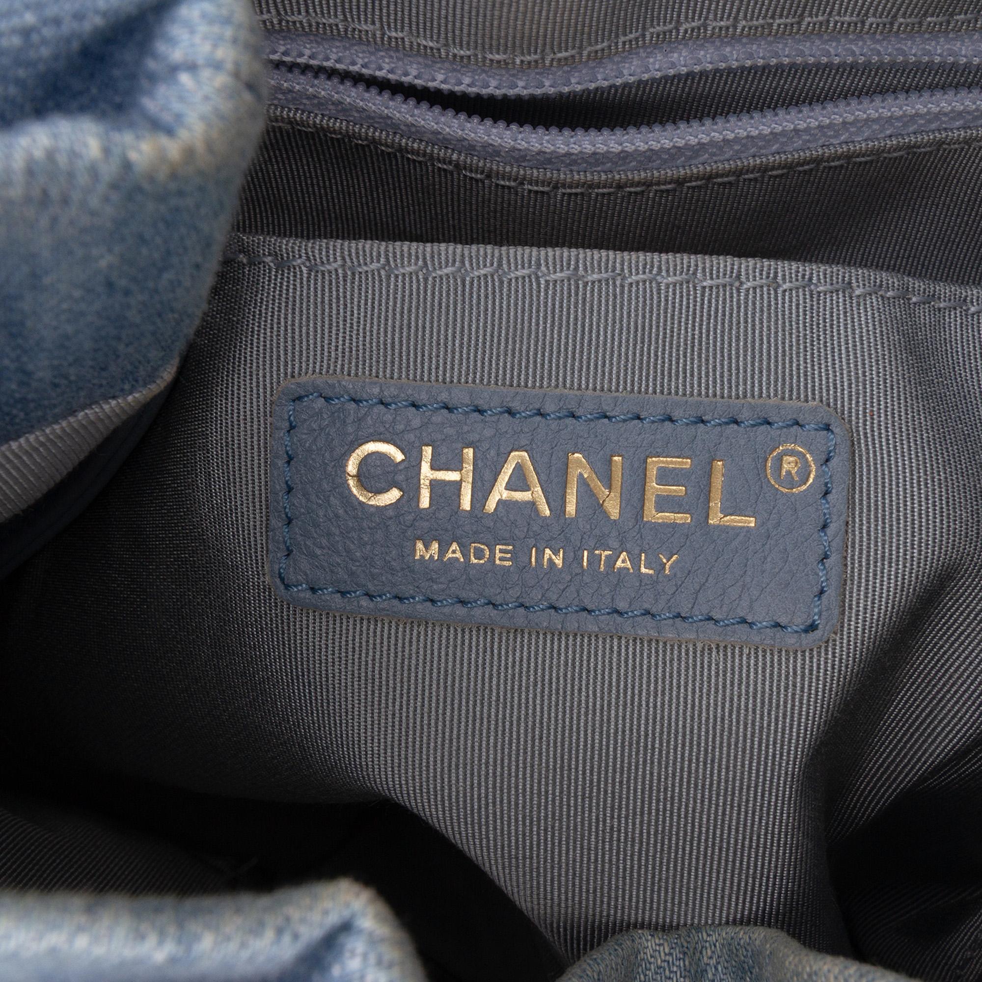 Chanel Quilted Denim Urban Spirit Bucket Bag