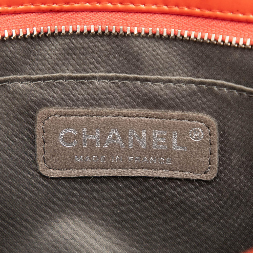 Chanel Quilted Embossed Patent Lucky Symbols Pochette